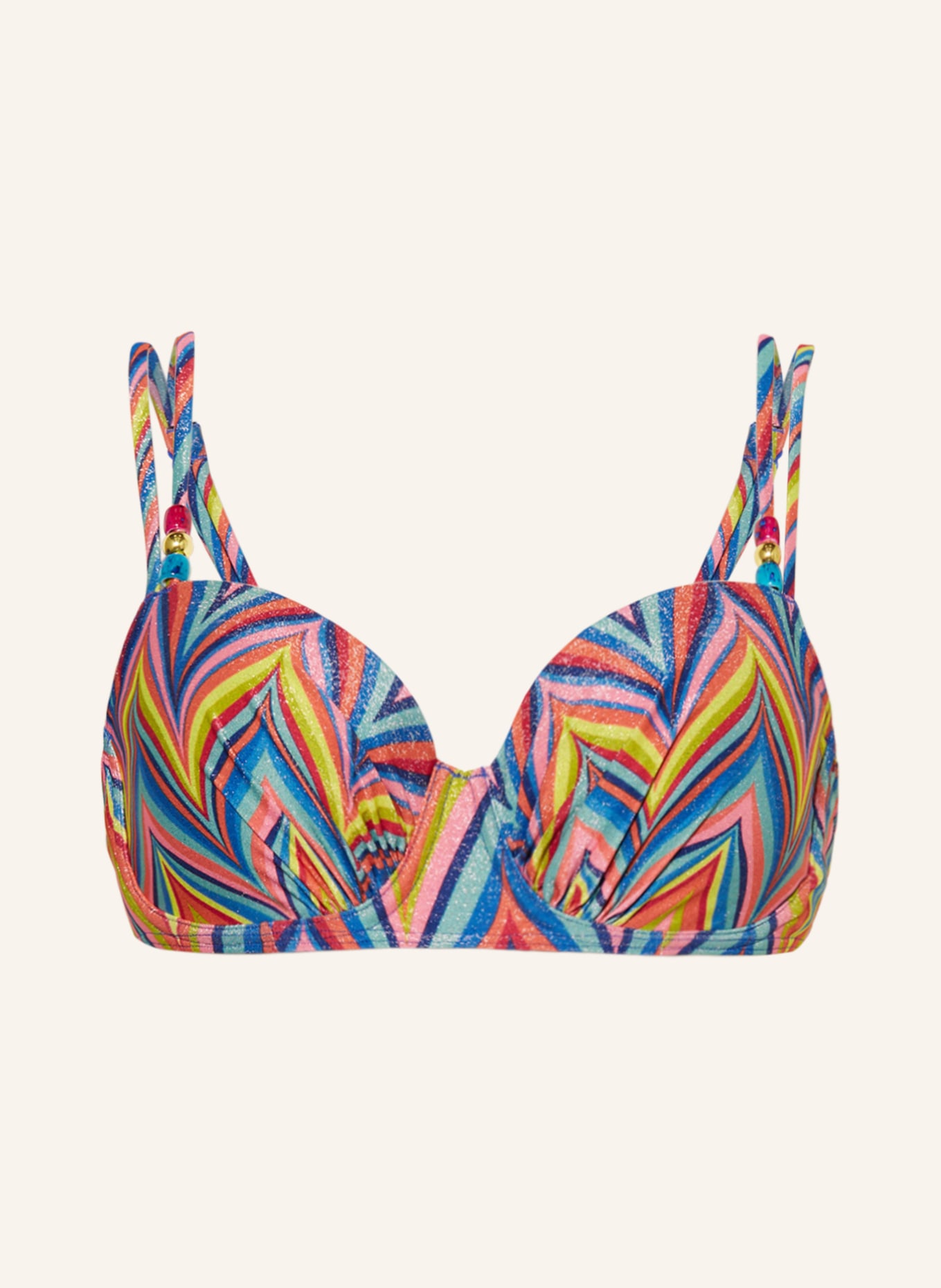 PrimaDonna Balconette-Bikini-Top KEA mit Glitzergarn, Farbe: GELB/ BLAU/ PINK (Bild 1)