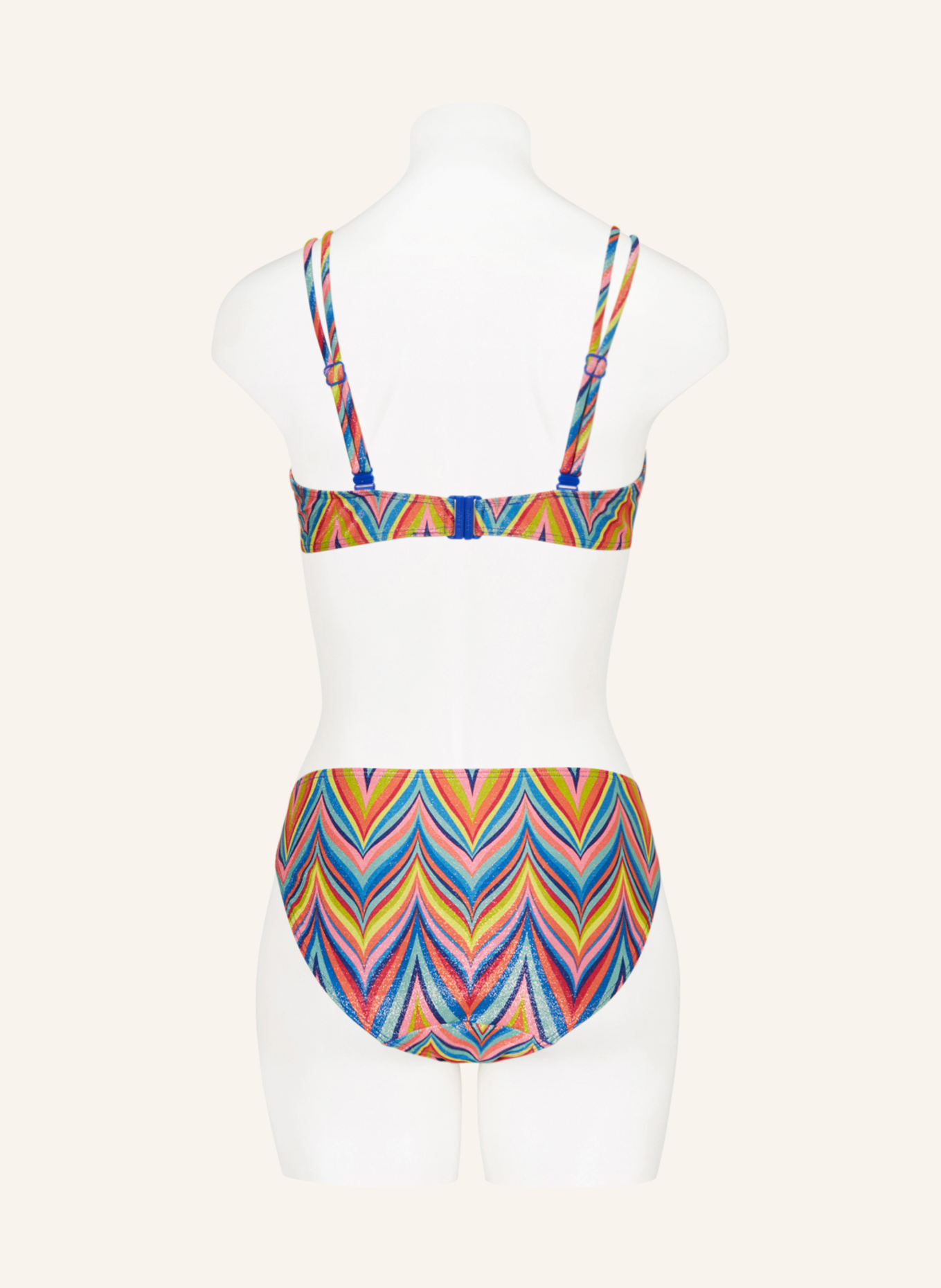 PrimaDonna Balconette bikini top KEA with glitter thread, Color: YELLOW/ BLUE/ PINK (Image 3)