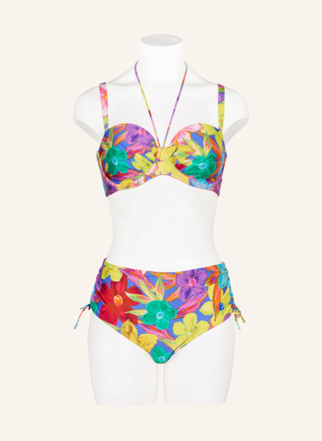 PrimaDonna Underwired bikini top SAZAN, Color: PURPLE/ YELLOW/ GREEN (Image 2)