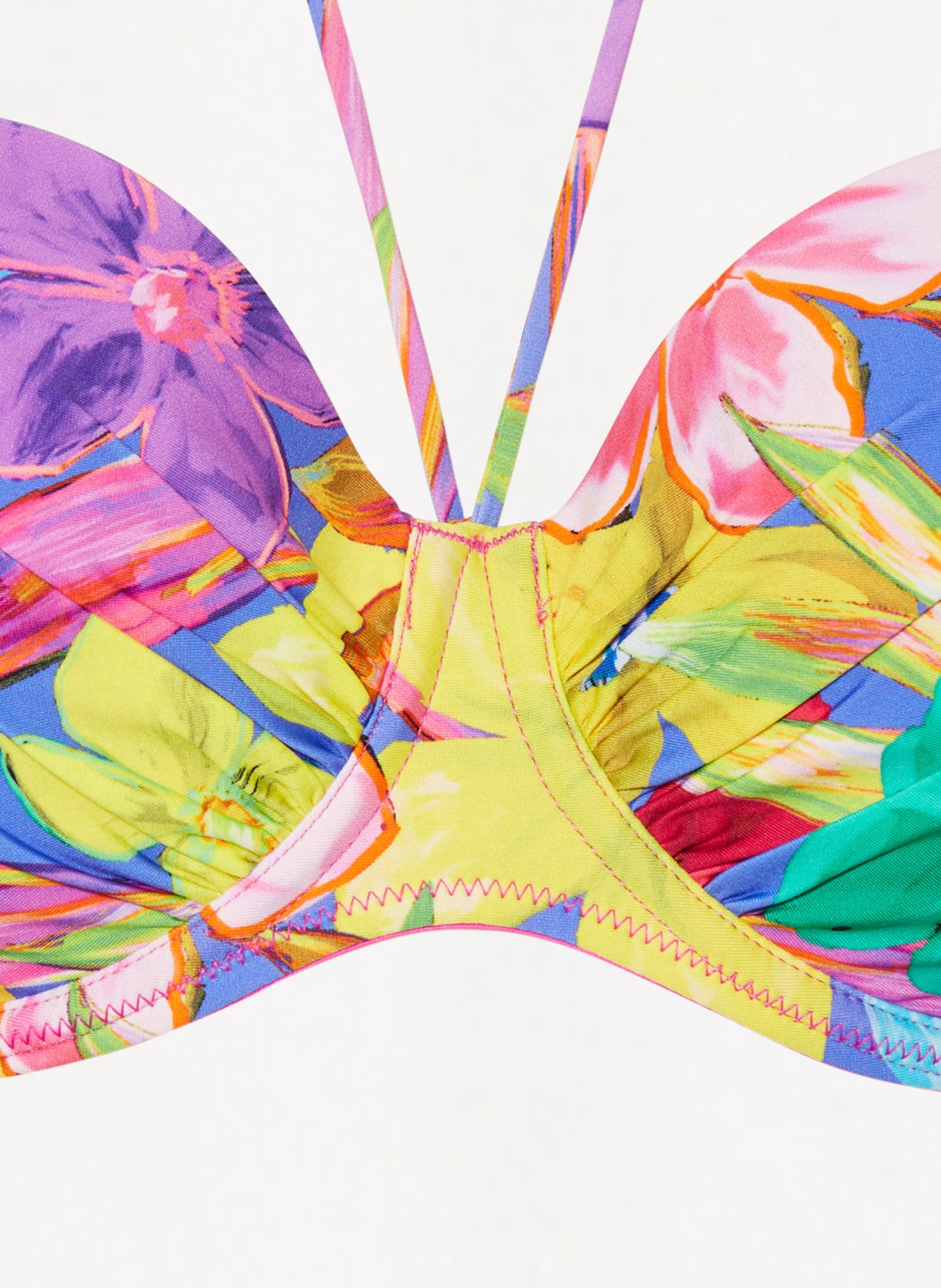 PrimaDonna Underwired bikini top SAZAN, Color: PURPLE/ YELLOW/ GREEN (Image 7)