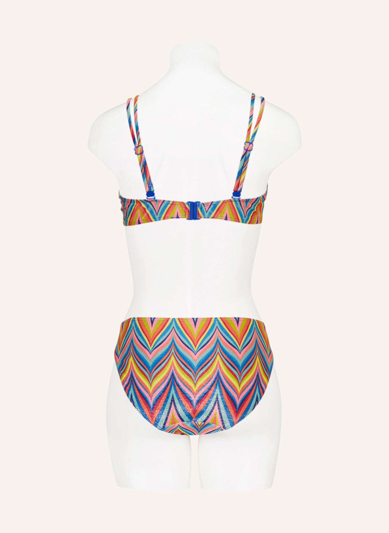 PrimaDonna Basic-Bikini-Hose KEA mit Glitzergarn, Farbe: GELB/ BLAU/ PINK (Bild 3)