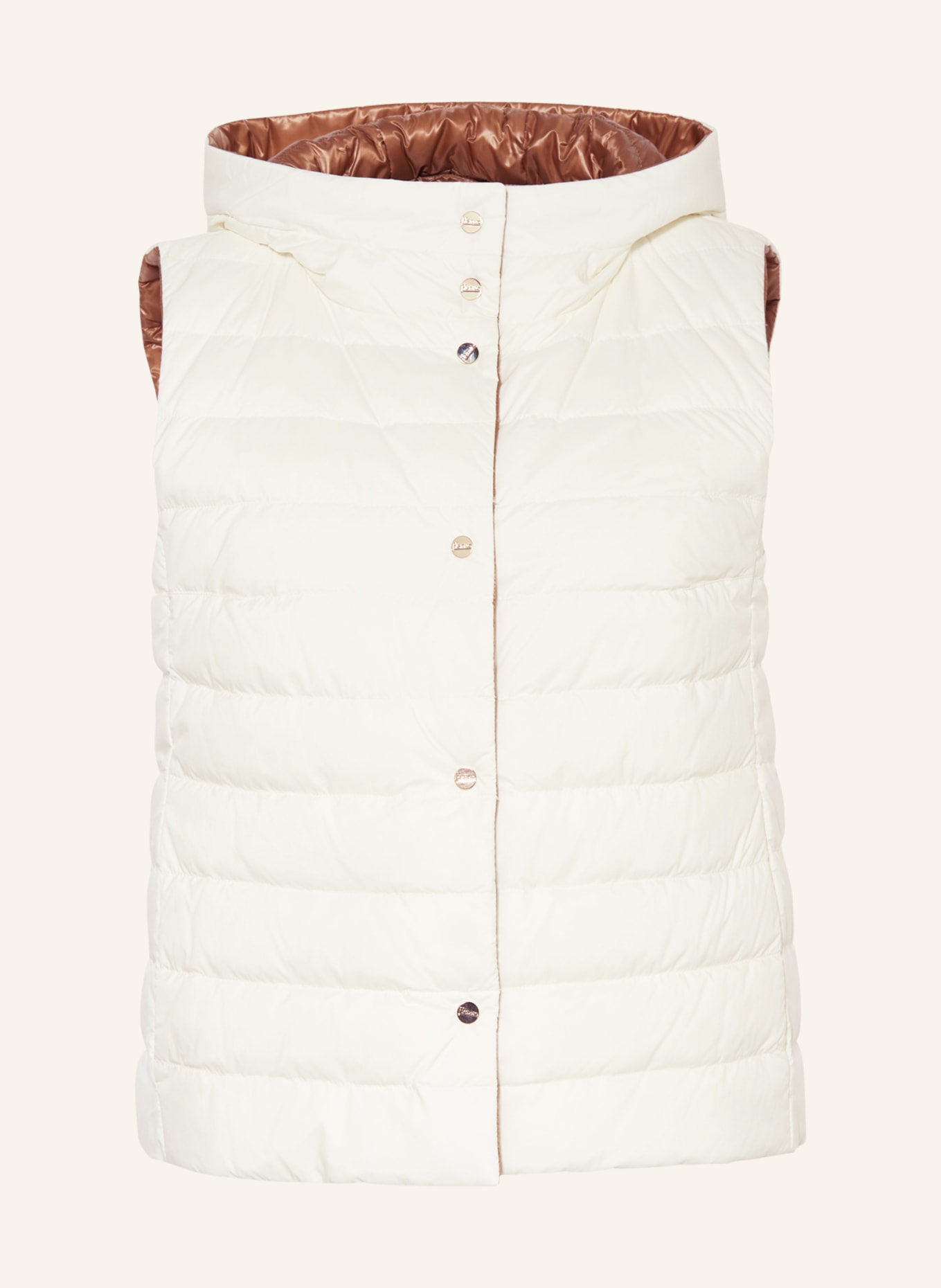 HERNO Lightweight down vest SMANICATO reversible, Color: WHITE(Image null)