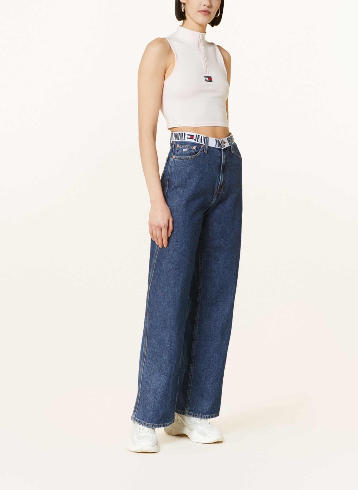 TOMMY JEANS Cropped-Top, Farbe: HELLROSA (Bild 2)