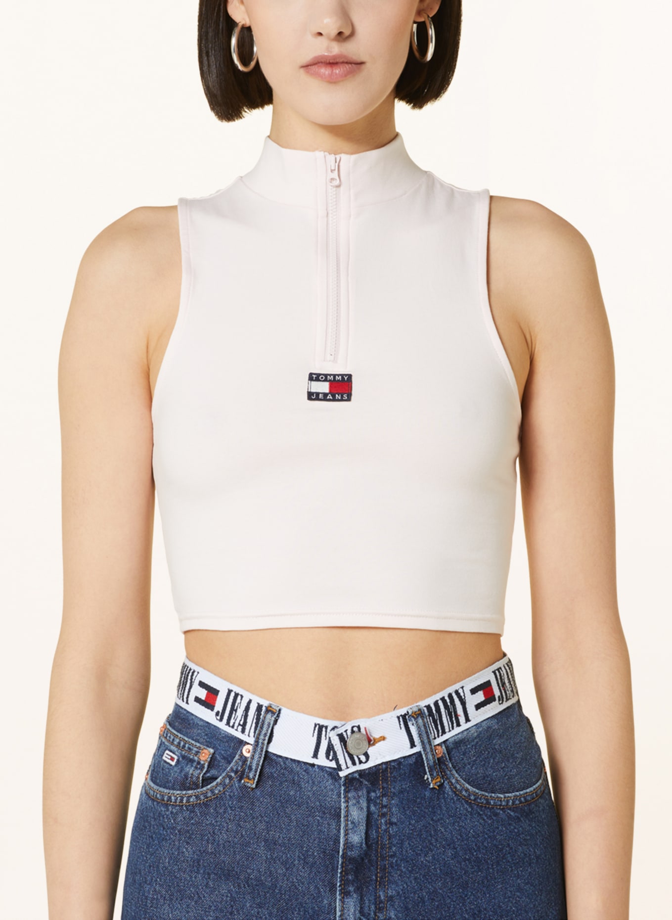 TOMMY JEANS Cropped-Top, Farbe: HELLROSA (Bild 4)