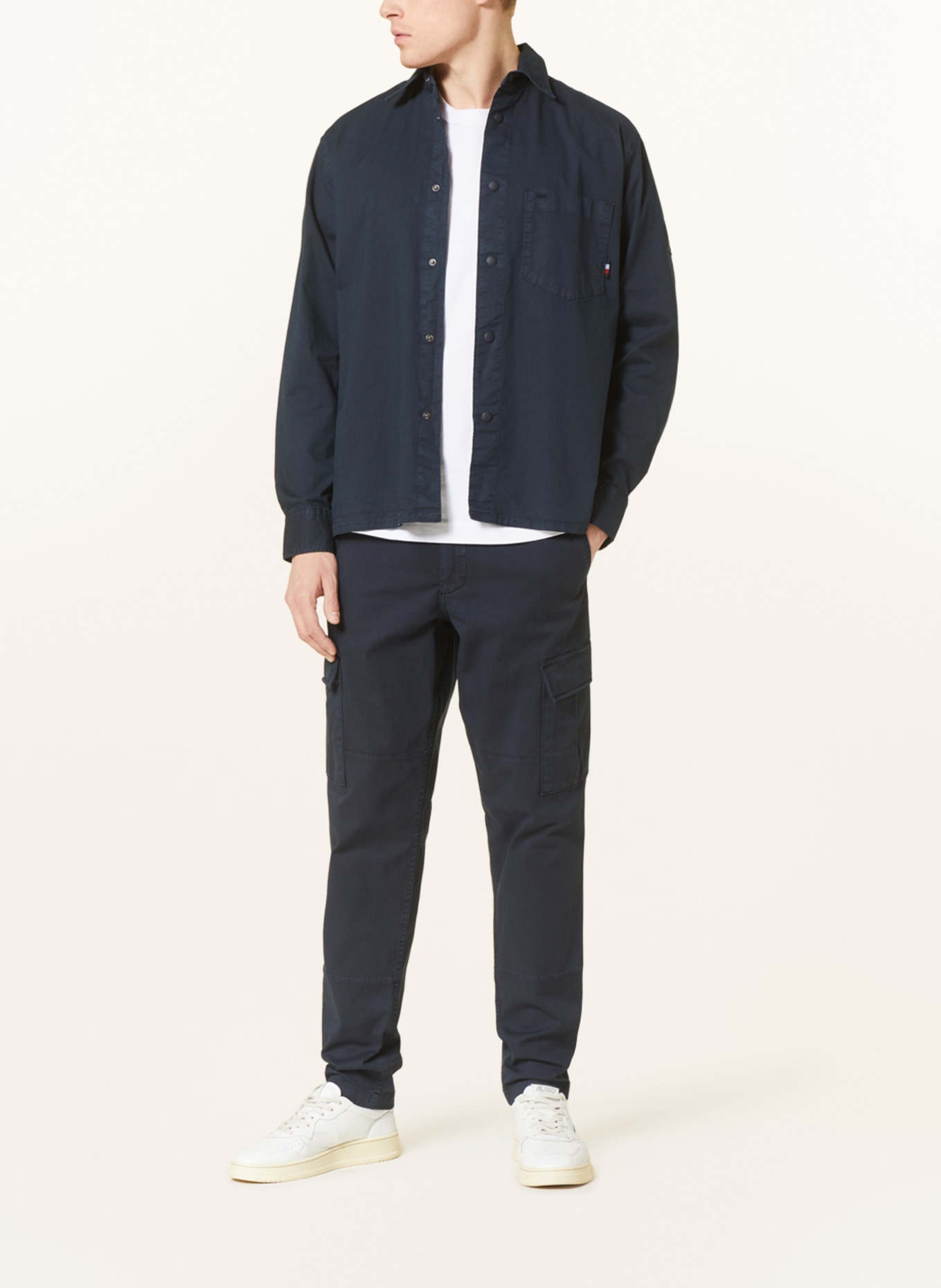 TOMMY HILFIGER Cargohose Relaxed Tapered Fit: DUNKELBLAU
