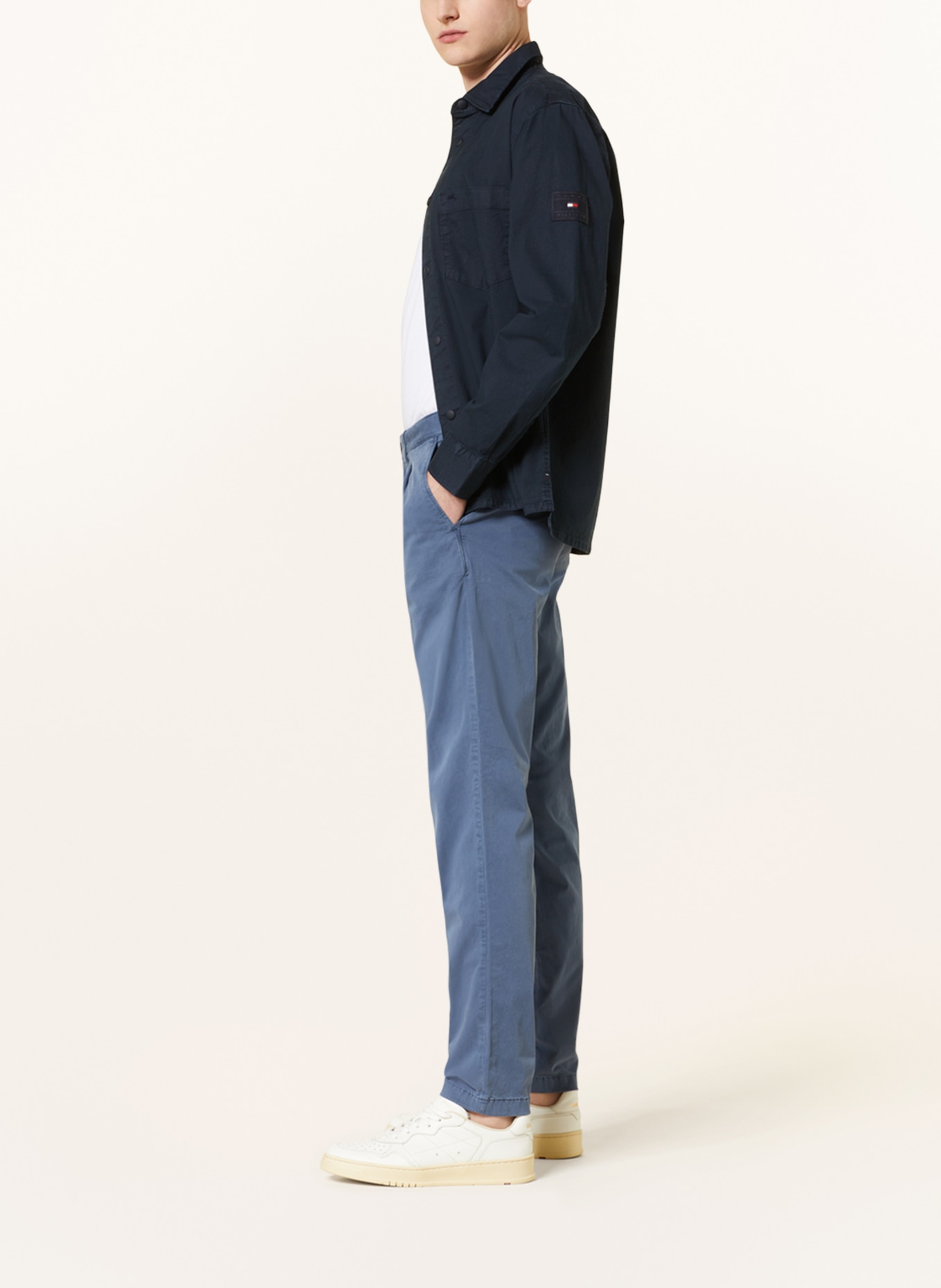 TOMMY HILFIGER Chinos regular tapered, Color: BLUE GRAY (Image 4)