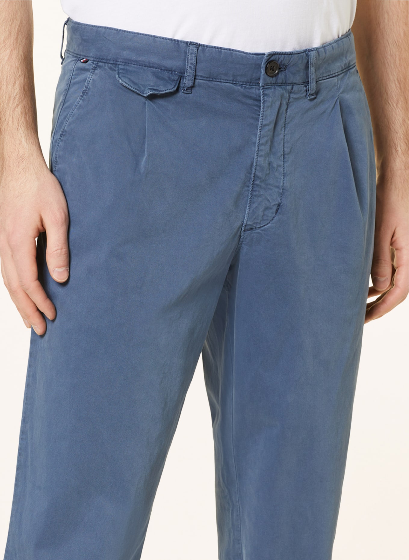 TOMMY HILFIGER Chinos regular tapered, Color: BLUE GRAY (Image 5)