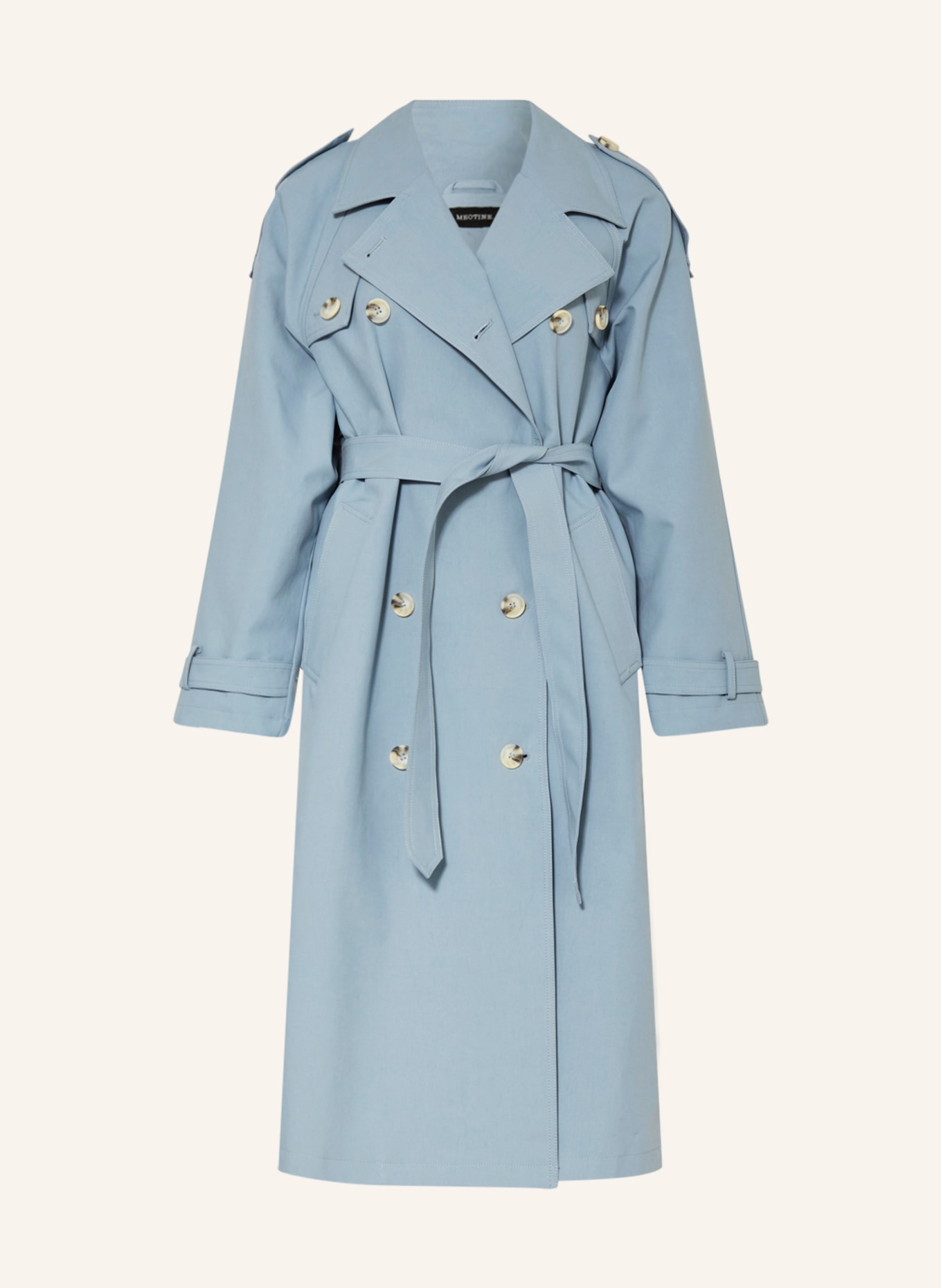 MEOTINE Trench coat , Color: LIGHT BLUE (Image 1)