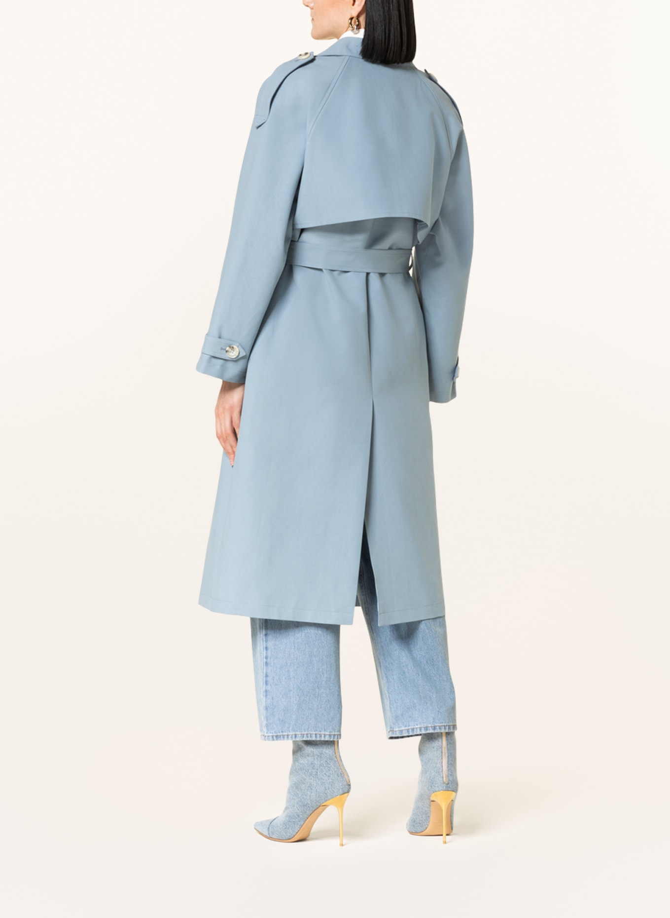 MEOTINE Trench coat , Color: LIGHT BLUE (Image 3)