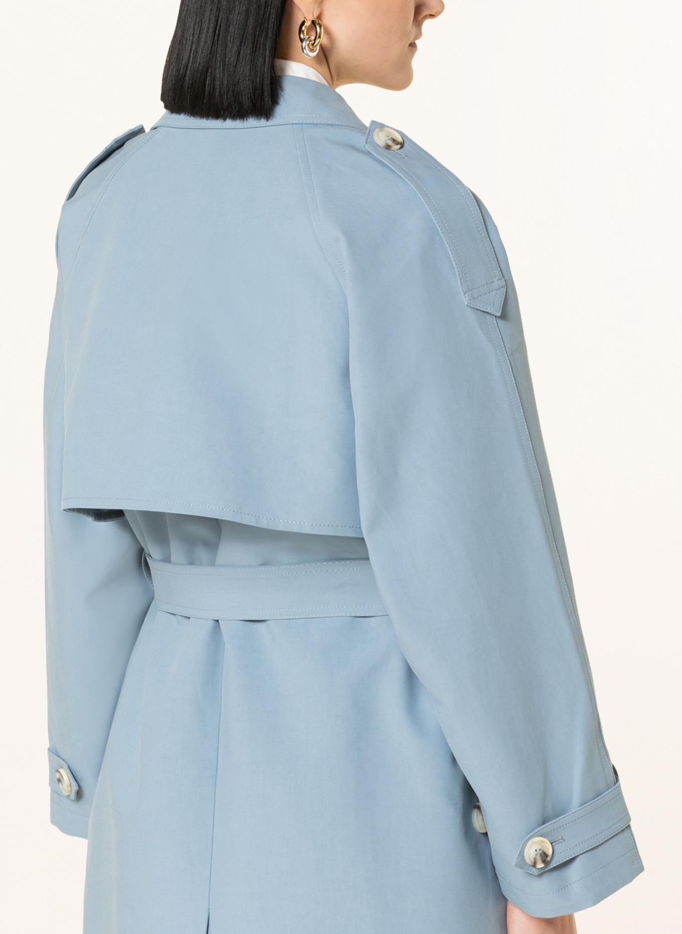 MEOTINE Trench coat , Color: LIGHT BLUE (Image 4)