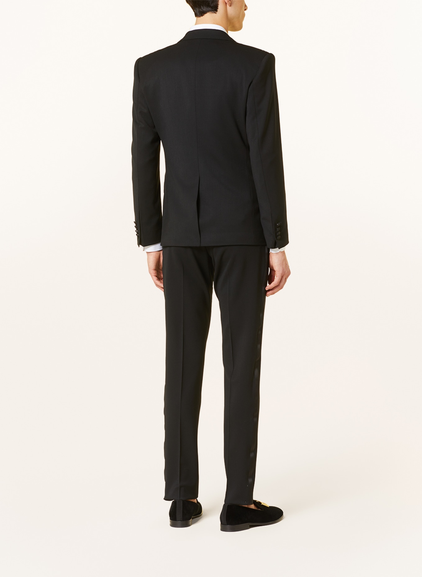 DOLCE & GABBANA Suit extra slim fit with tuxedo stripe, Color: N0000 NERO (Image 3)