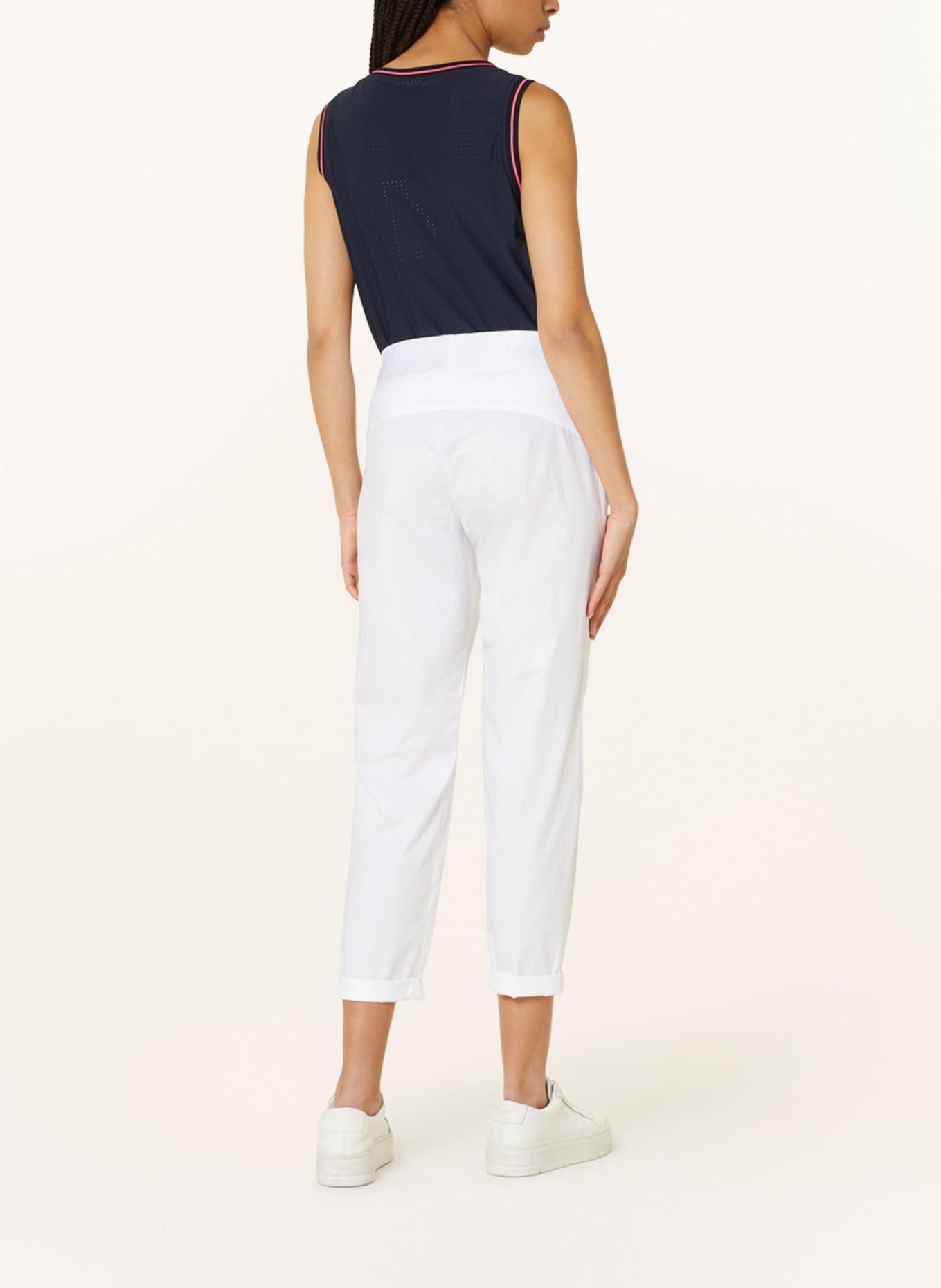 ULLI EHRLICH SPORTALM Pants in jogger style, Color: WHITE (Image 3)