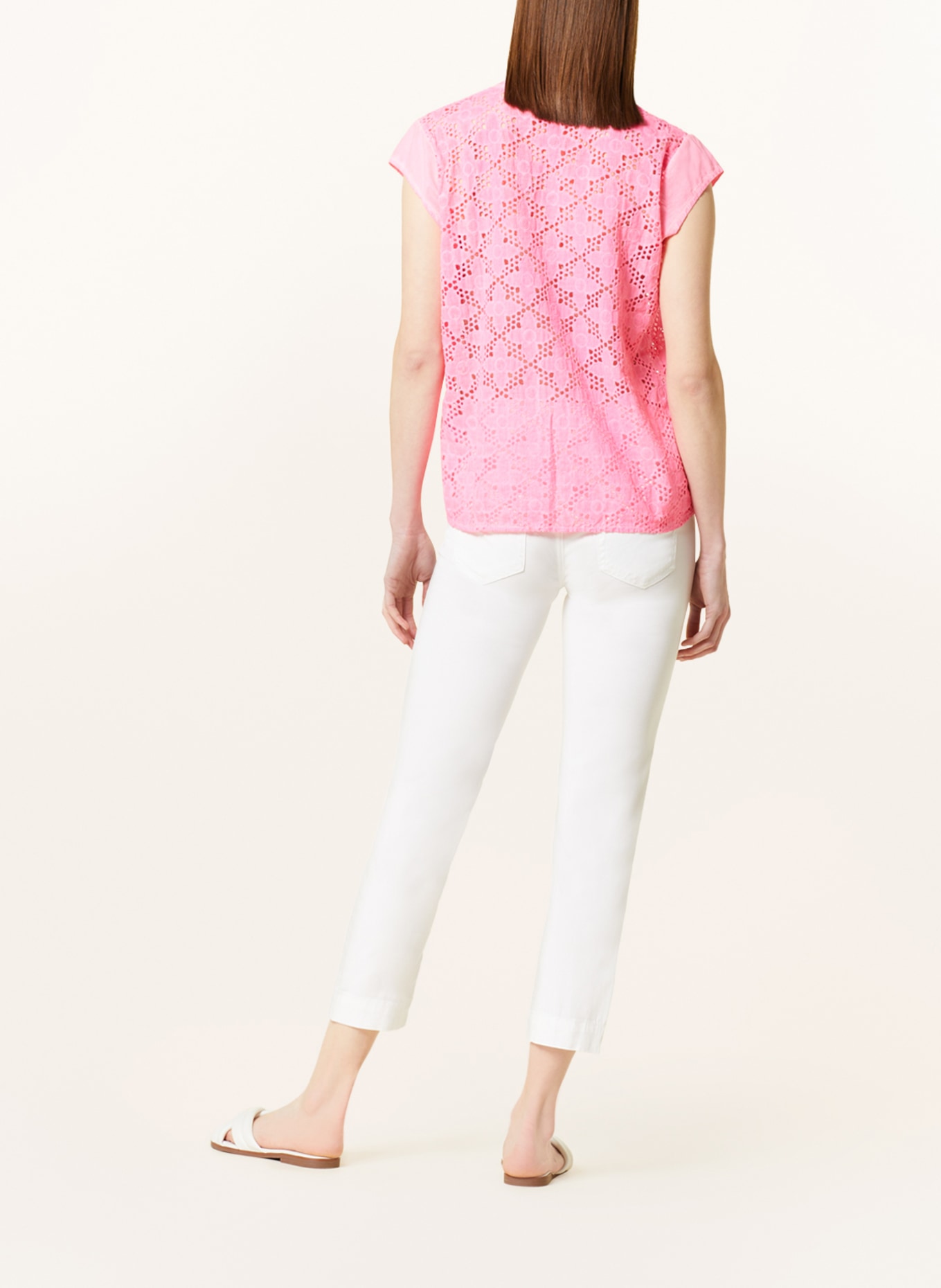 FRIEDA & FREDDIES Shirt blouse made of lace, Color: NEON PINK (Image 3)