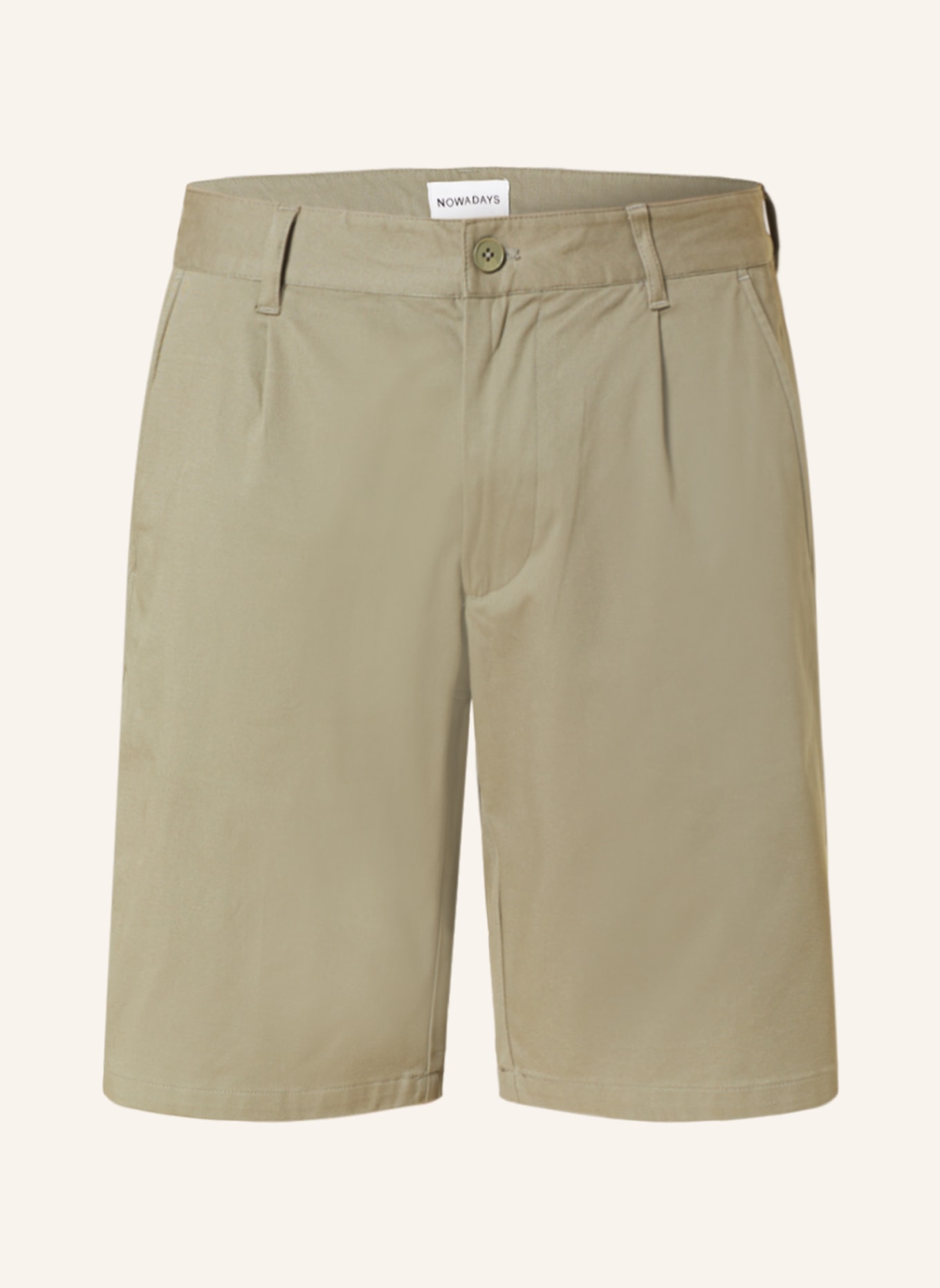 NOWADAYS Shorts Regular Fit, Farbe: OLIV (Bild 1)