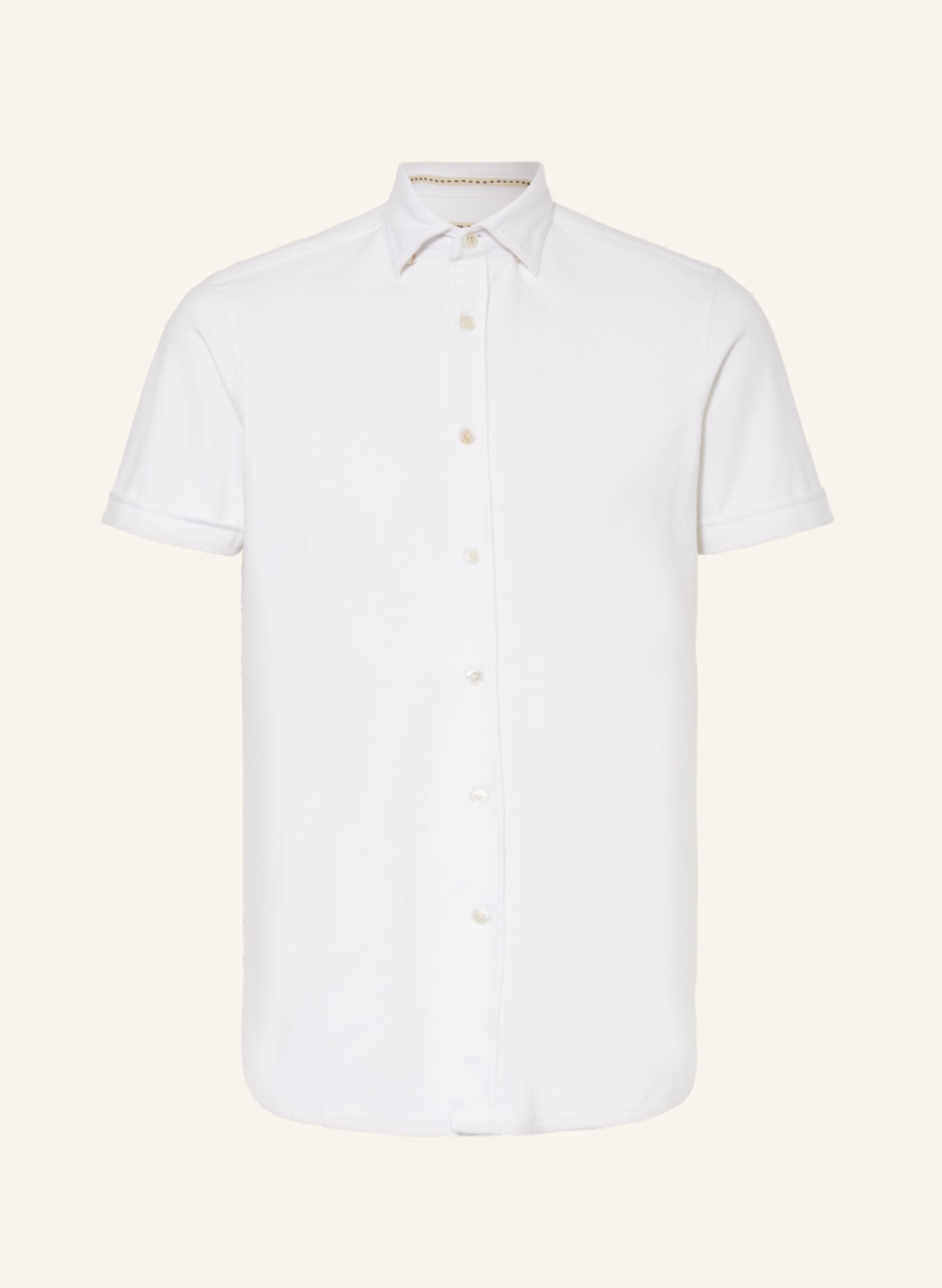 FIL NOIR Short sleeve shirt VITTORIO slim fit, Color: WHITE (Image 1)