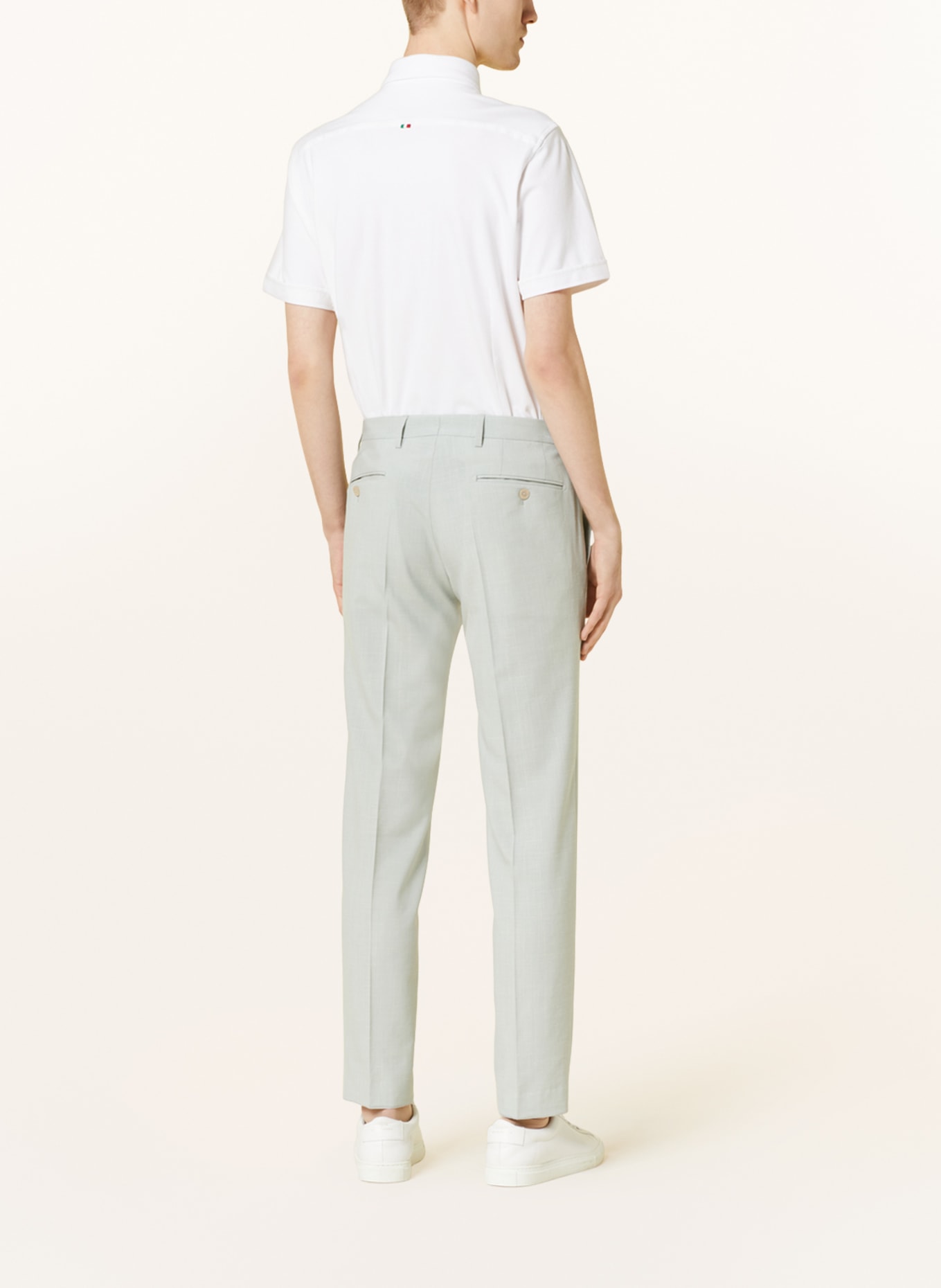 FIL NOIR Short sleeve shirt VITTORIO slim fit, Color: WHITE (Image 3)