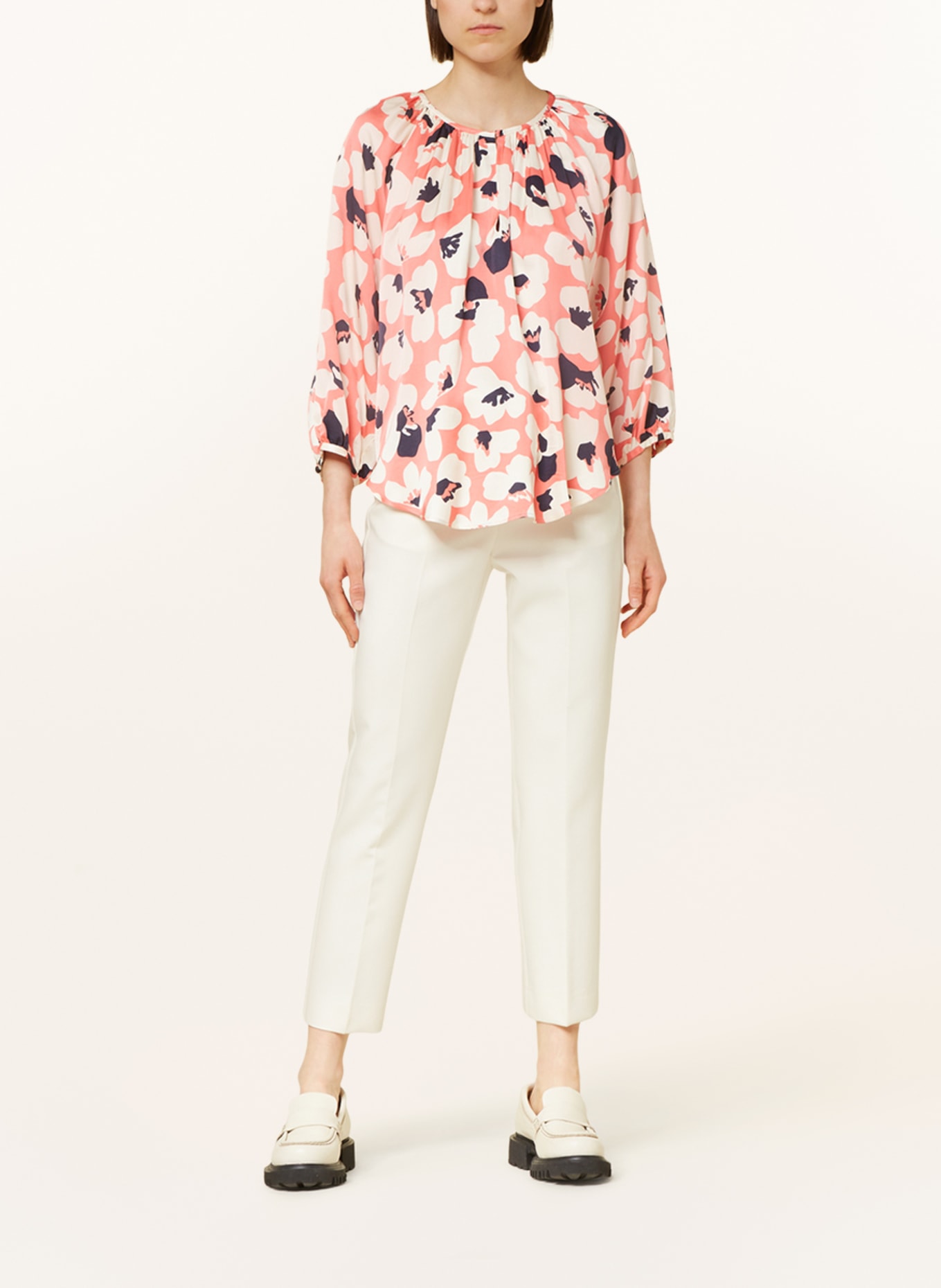 seidensticker Shirt blouse, Color: SALMON/ BLACK/ WHITE (Image 2)