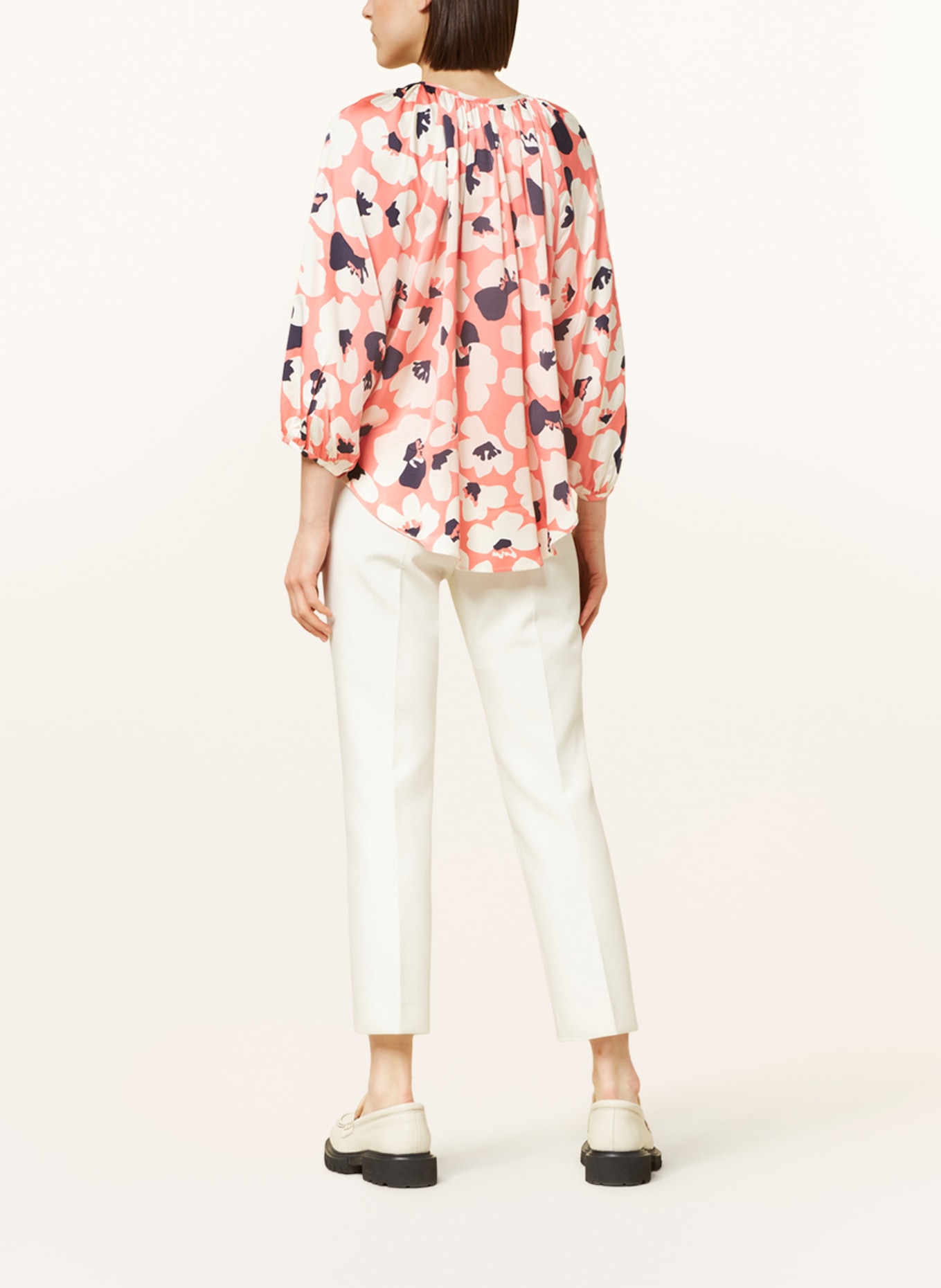 seidensticker Shirt blouse, Color: SALMON/ BLACK/ WHITE (Image 3)