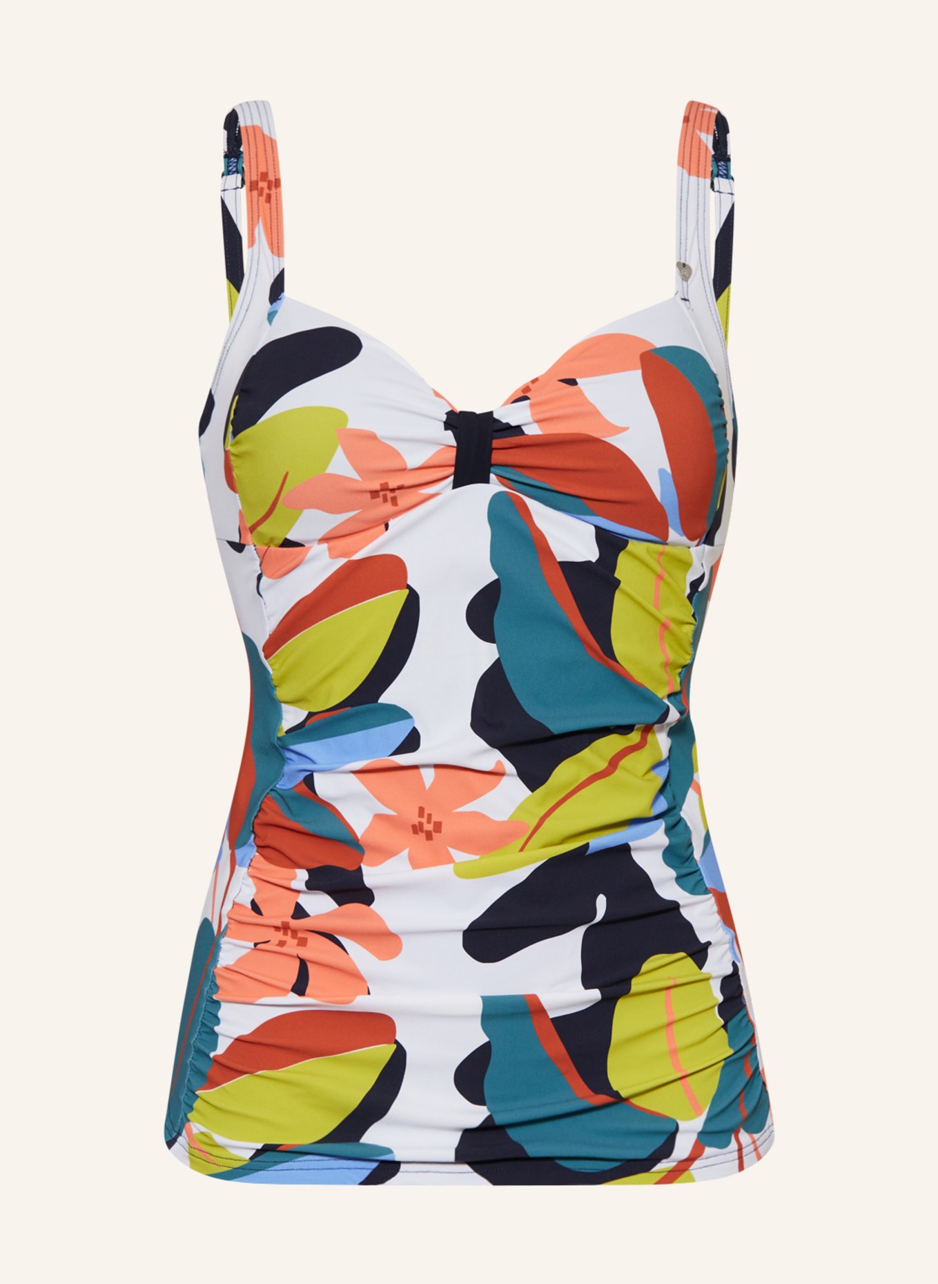 SHORT STORIES Tankini top, Color: TEAL/ WHITE/ DARK BLUE (Image 1)