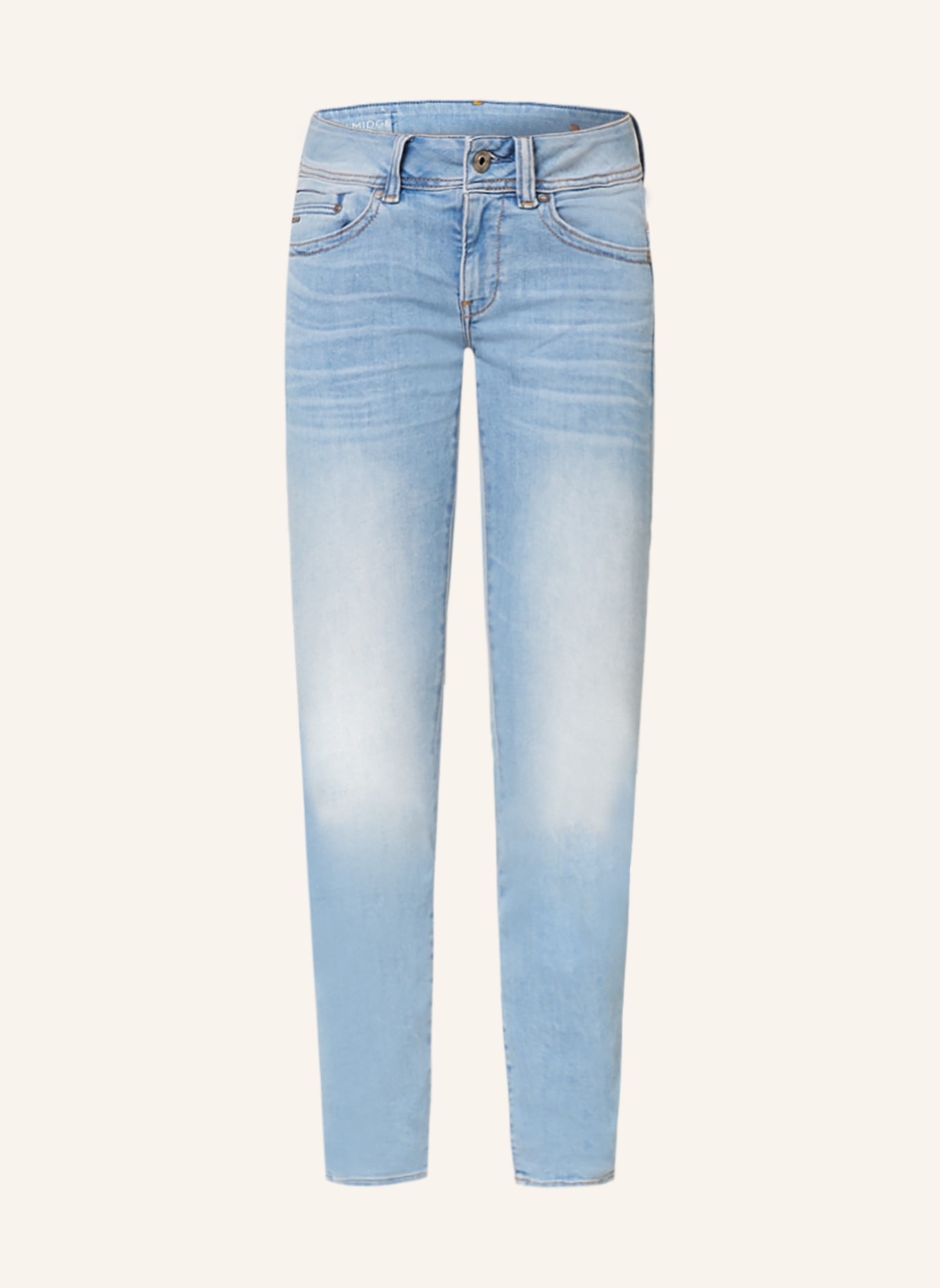 G-Star RAW Straight jeans MIDGE SADDLE, Color: 8436 Lt Indigo Aged (Image 1)