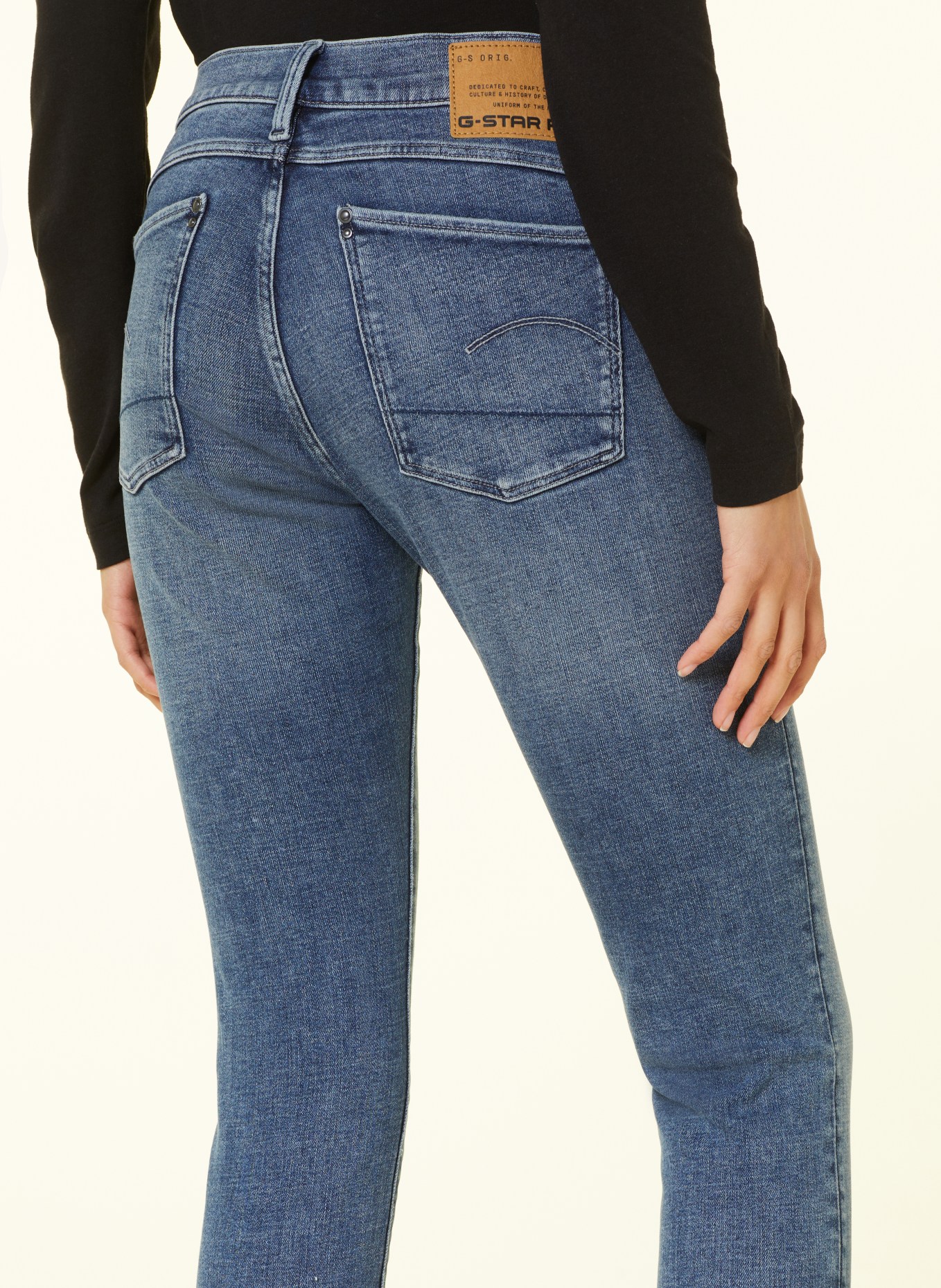 G-Star RAW Skinny Jeans LHANA, Farbe: C606 faded cascade (Bild 5)