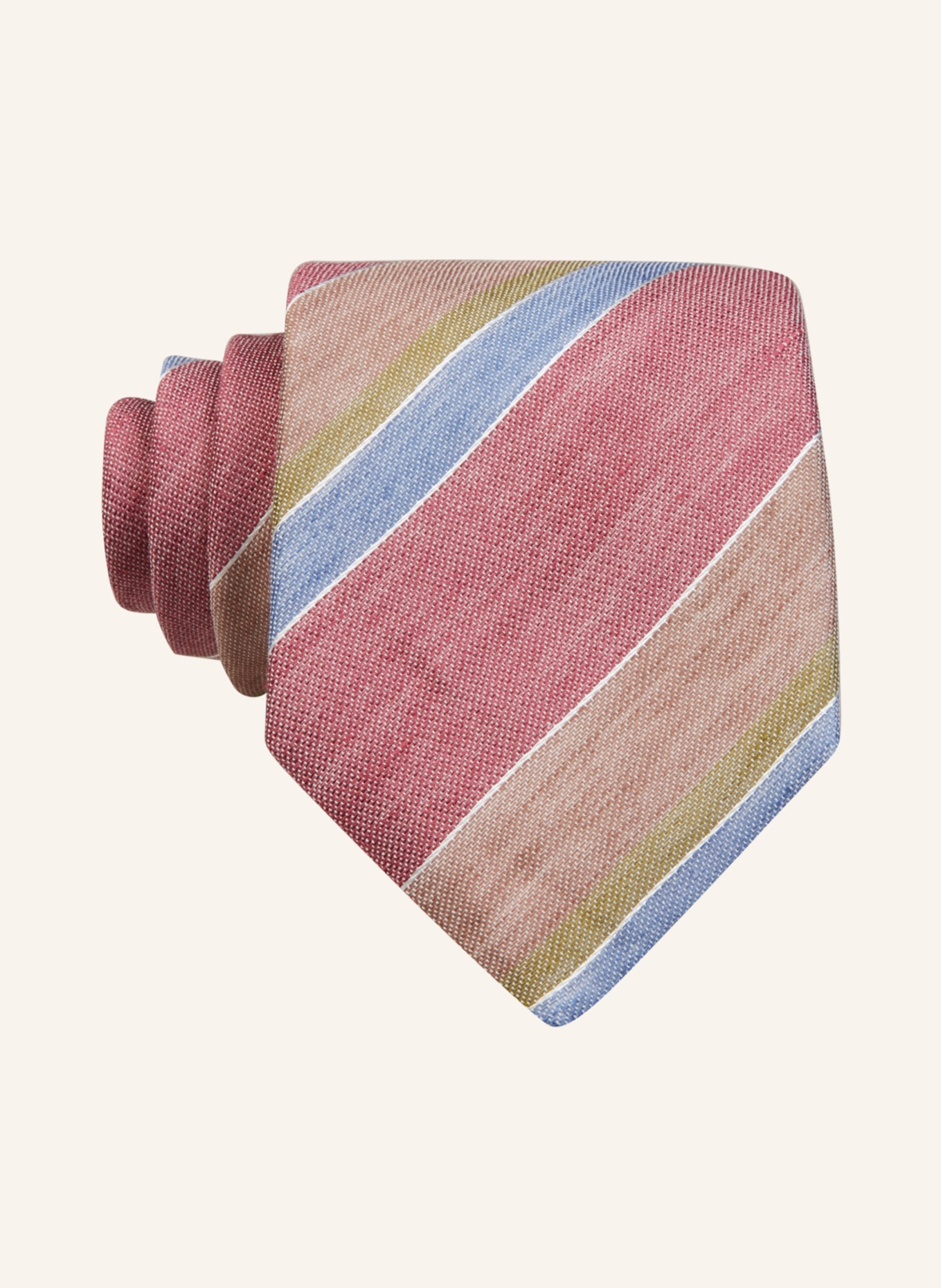 altea Krawatte LUGANO, Farbe: ROT/ BEIGE/ BLAU (Bild 1)