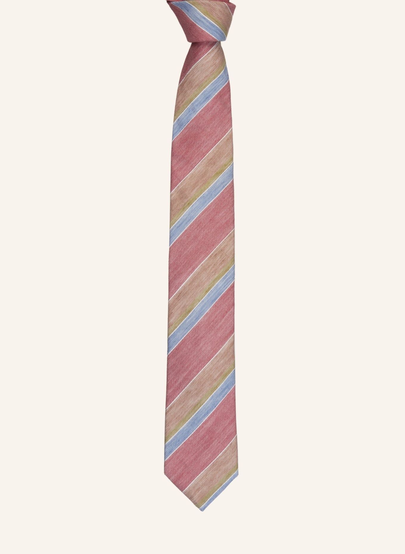 altea Krawat LUGANO, Kolor: CZERWONY/ BEŻOWY/ NIEBIESKI (Obrazek 2)