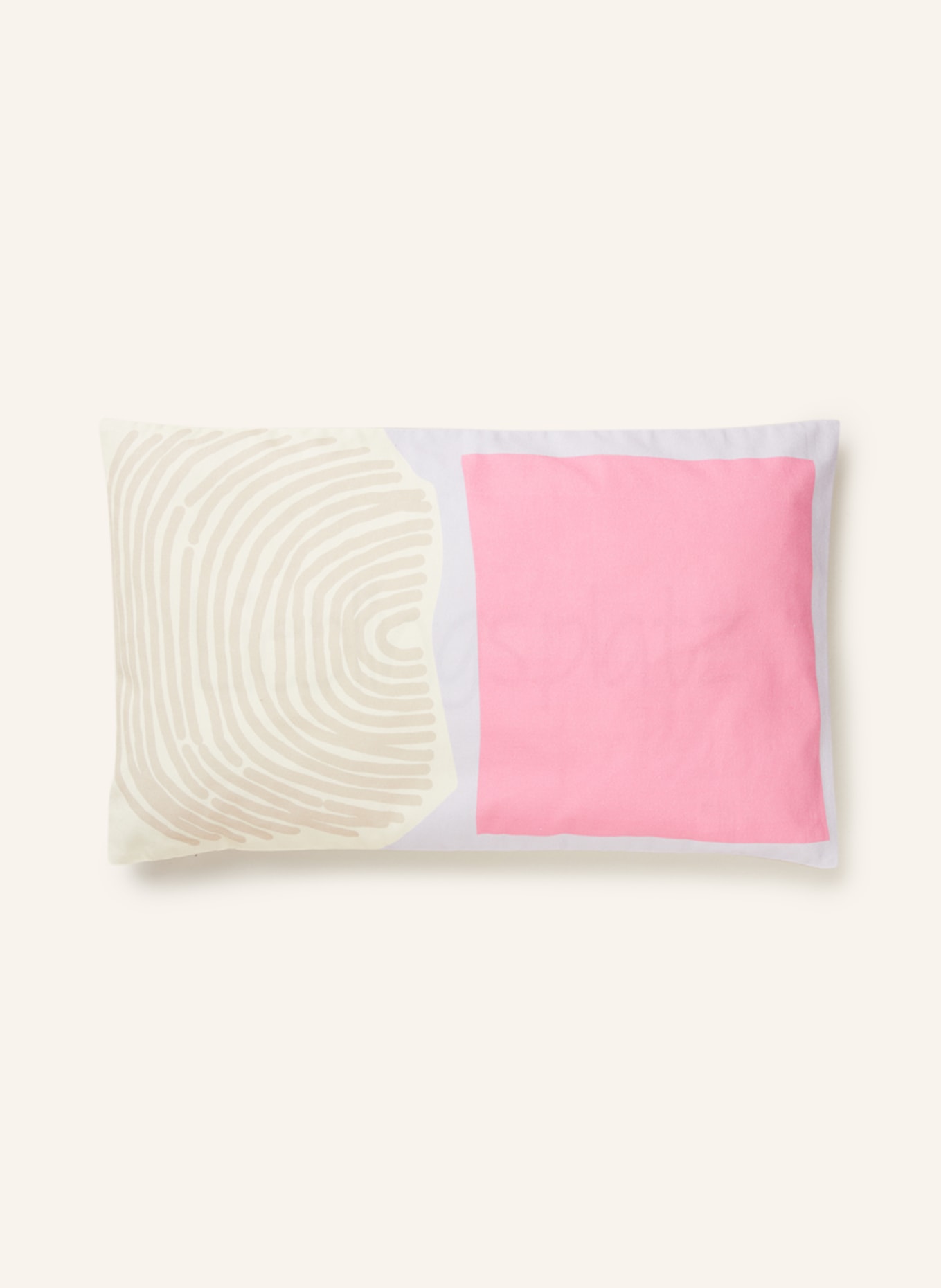 EB HOME Decorative cushion cover ABSTRACT, Color: ECRU/ PINK/ LIGHT PURPLE (Image 1)