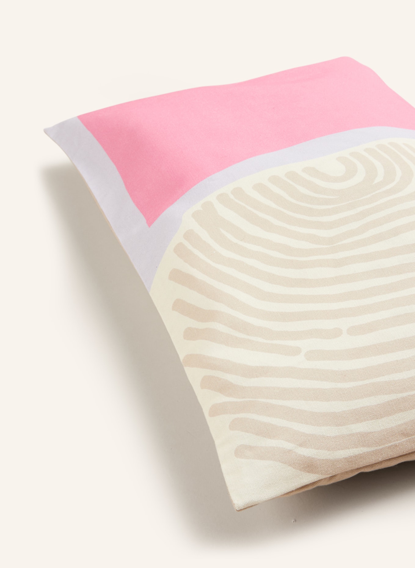 EB HOME Decorative cushion cover ABSTRACT, Color: ECRU/ PINK/ LIGHT PURPLE (Image 3)