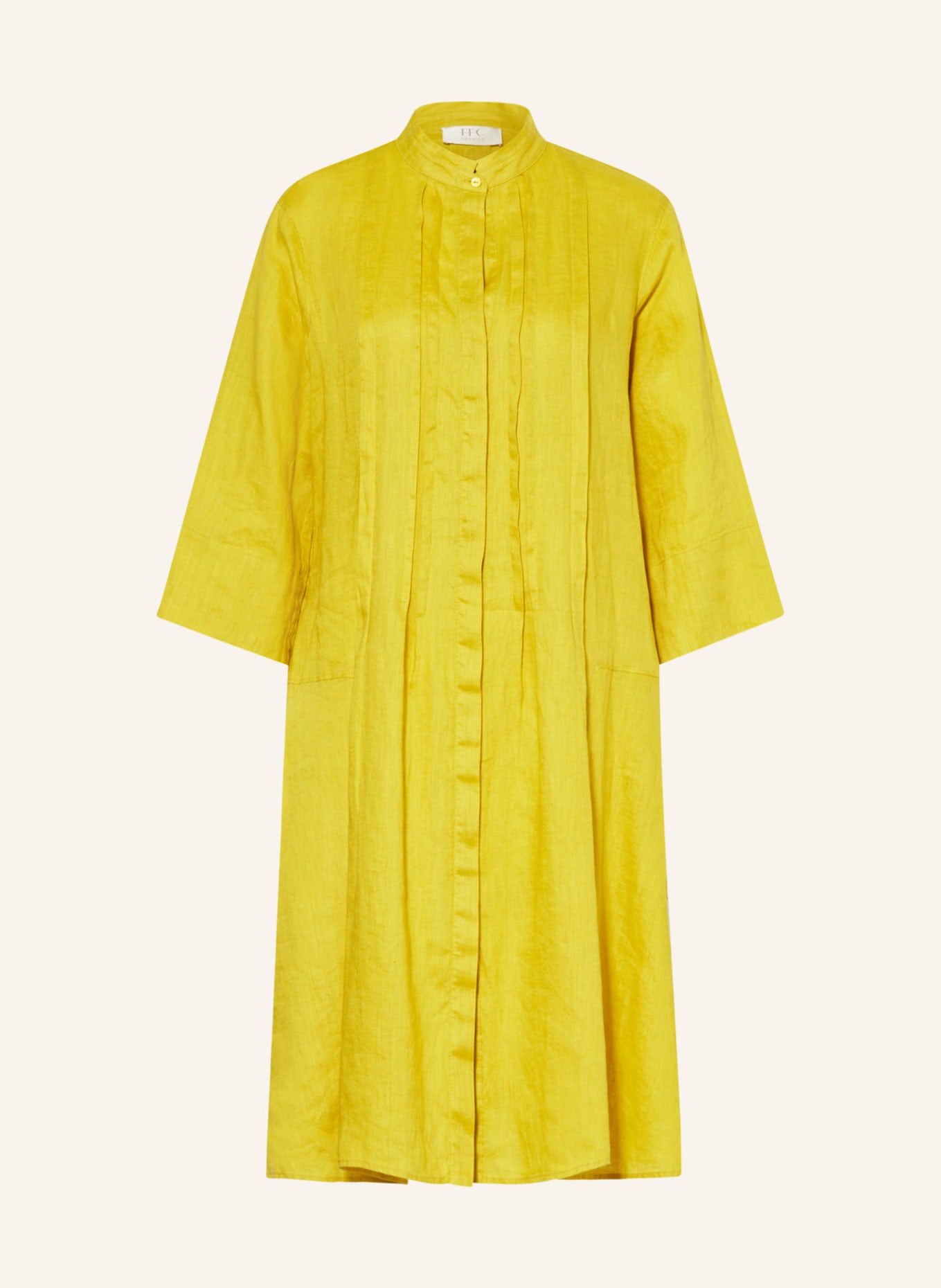 FFC Hemdblusenkleid aus Leinen, Farbe: GELB (Bild 1)