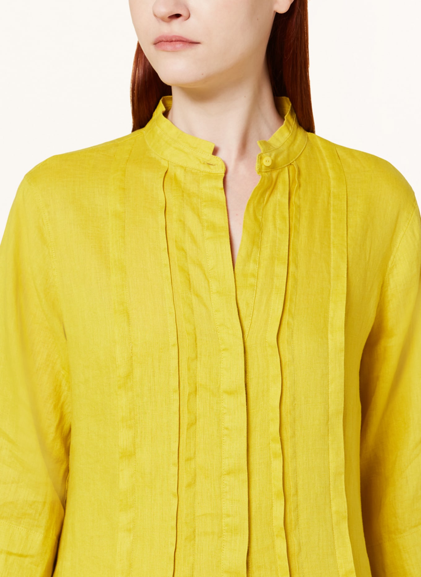 FFC Hemdblusenkleid aus Leinen, Farbe: GELB (Bild 4)