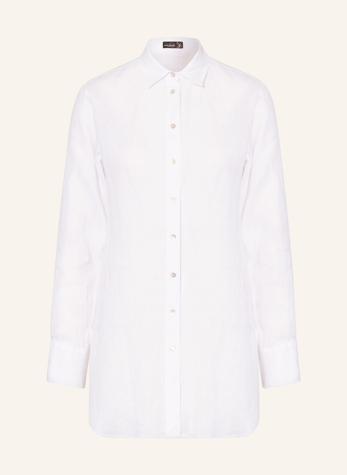 van Laack Shirt blouse OLENEA made of linen, Color: WHITE (Image 1)