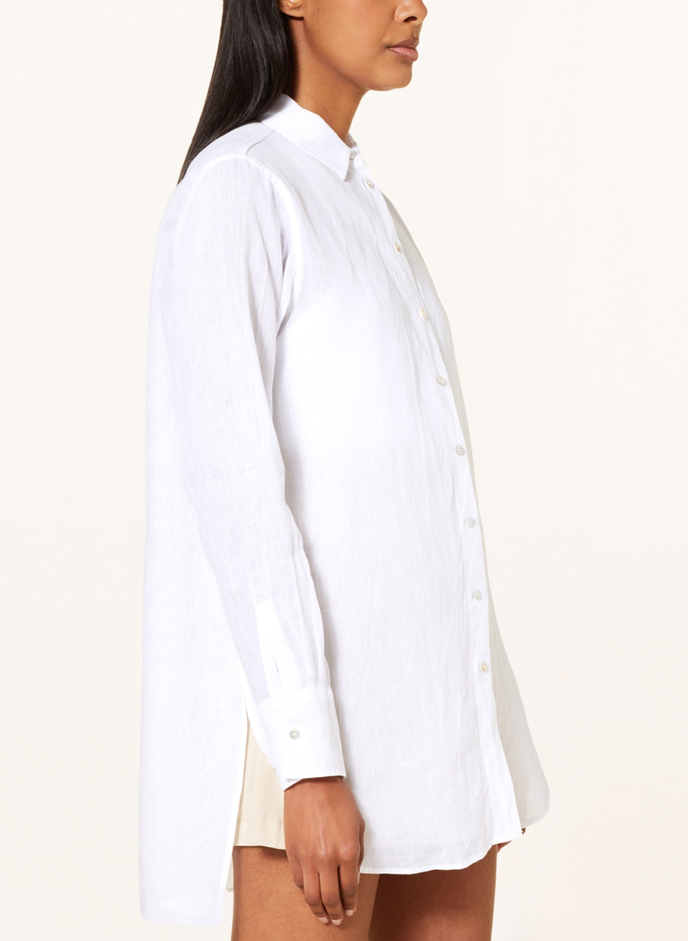 van Laack Shirt blouse OLENEA made of linen, Color: WHITE (Image 4)