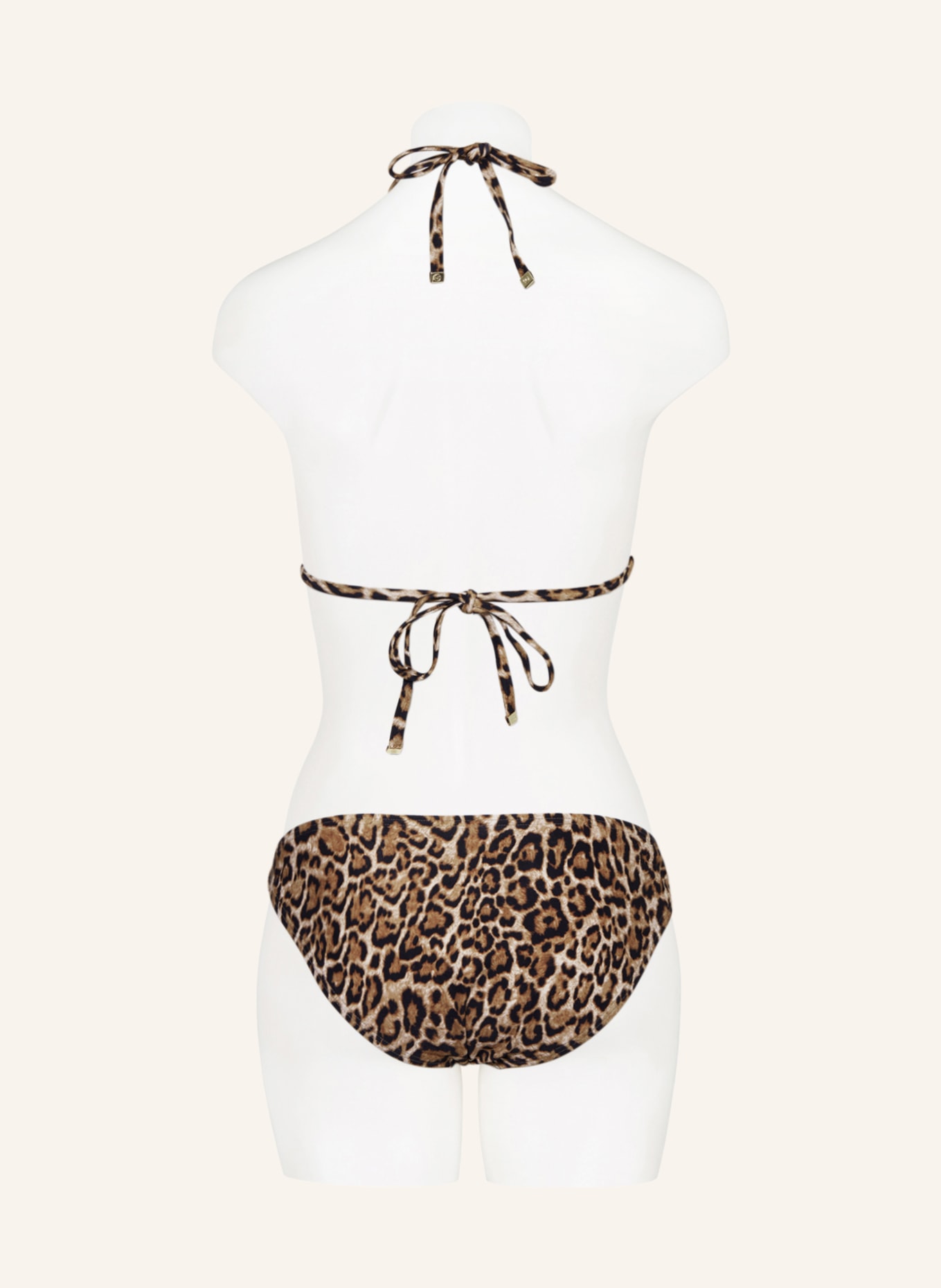 MICHAEL KORS Triangle bikini top WILDCAT, Color: BROWN/ BLACK (Image 3)