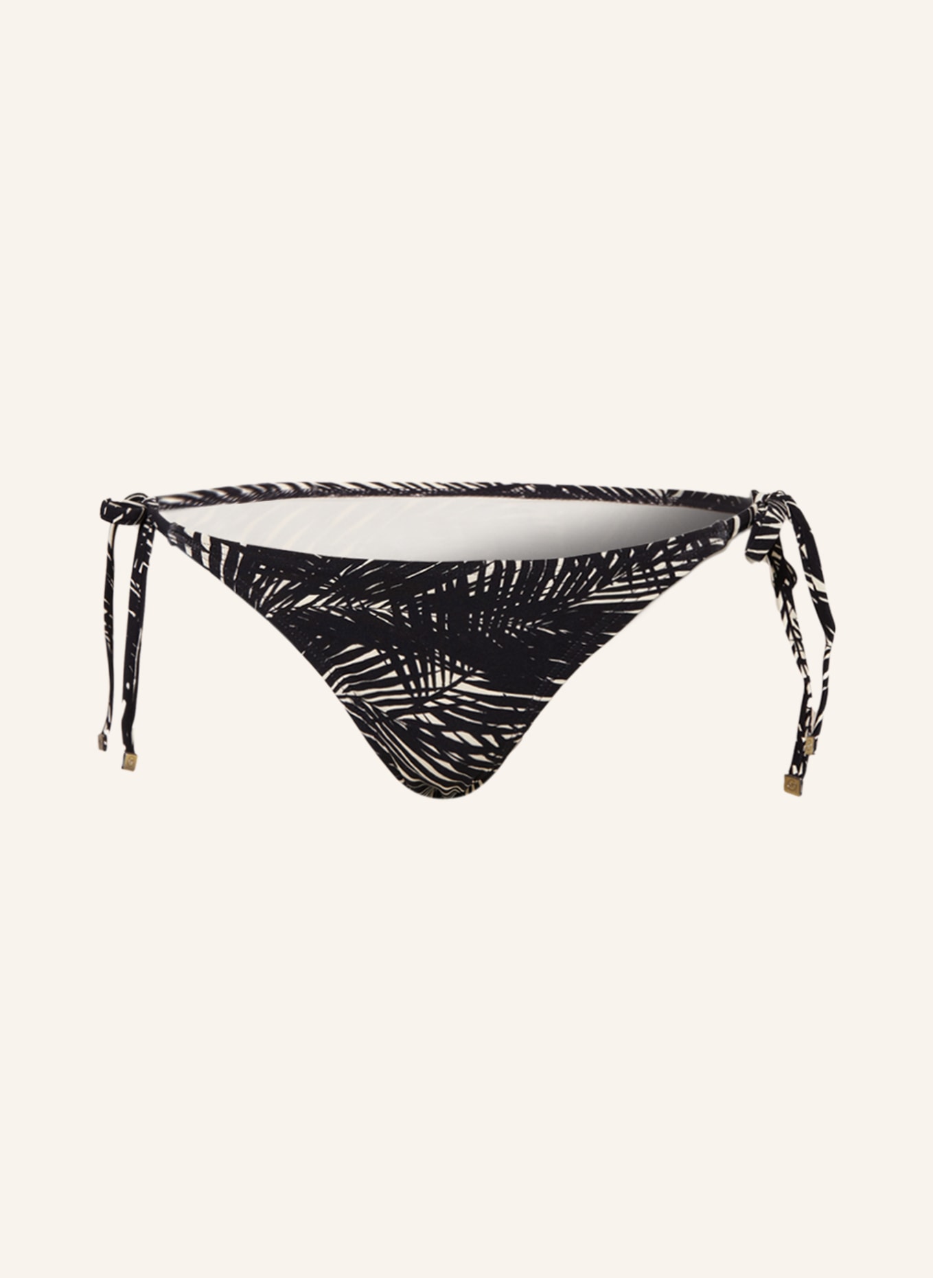 MICHAEL KORS Triangel-Bikini-Hose SONORAN PALM, Farbe: SCHWARZ/ ECRU (Bild 1)