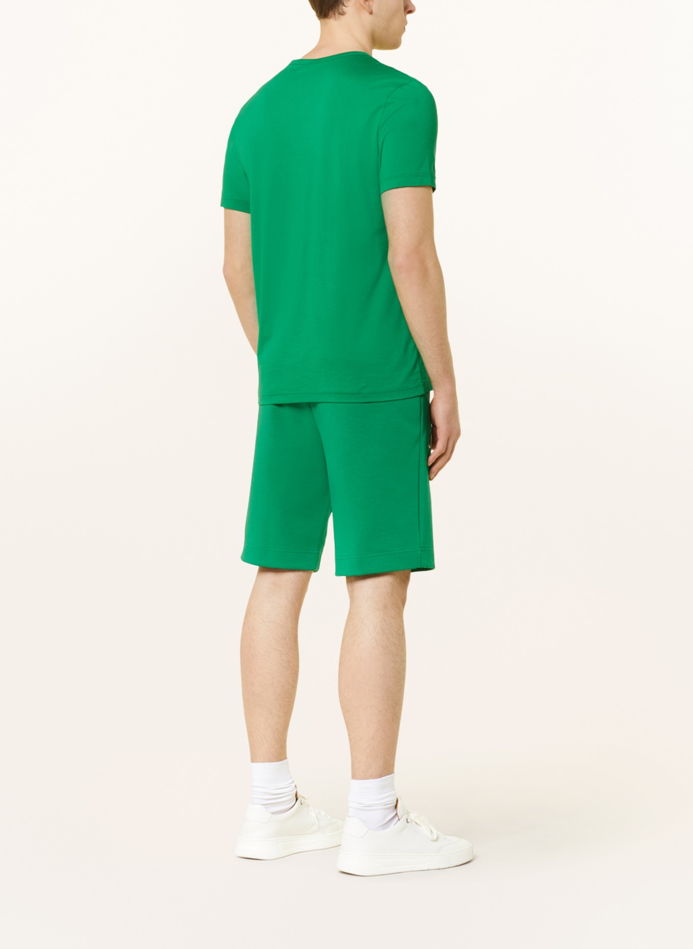 BOSS Sweat shorts HEADLO, Color: GREEN/ WHITE (Image 3)