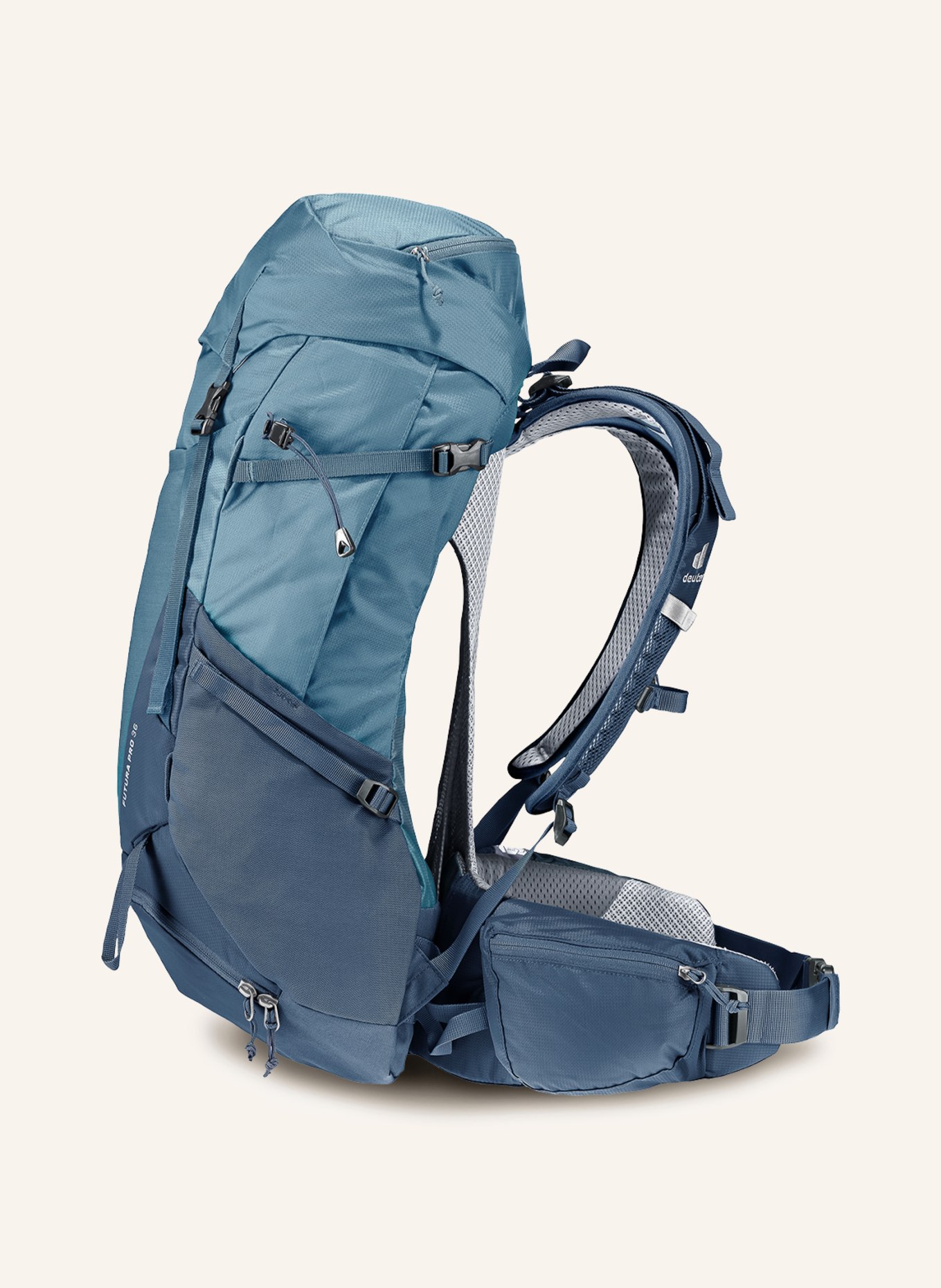 deuter Backpack FUTURA PRO 36 l, Color: BLUE GRAY/ DARK BLUE (Image 4)