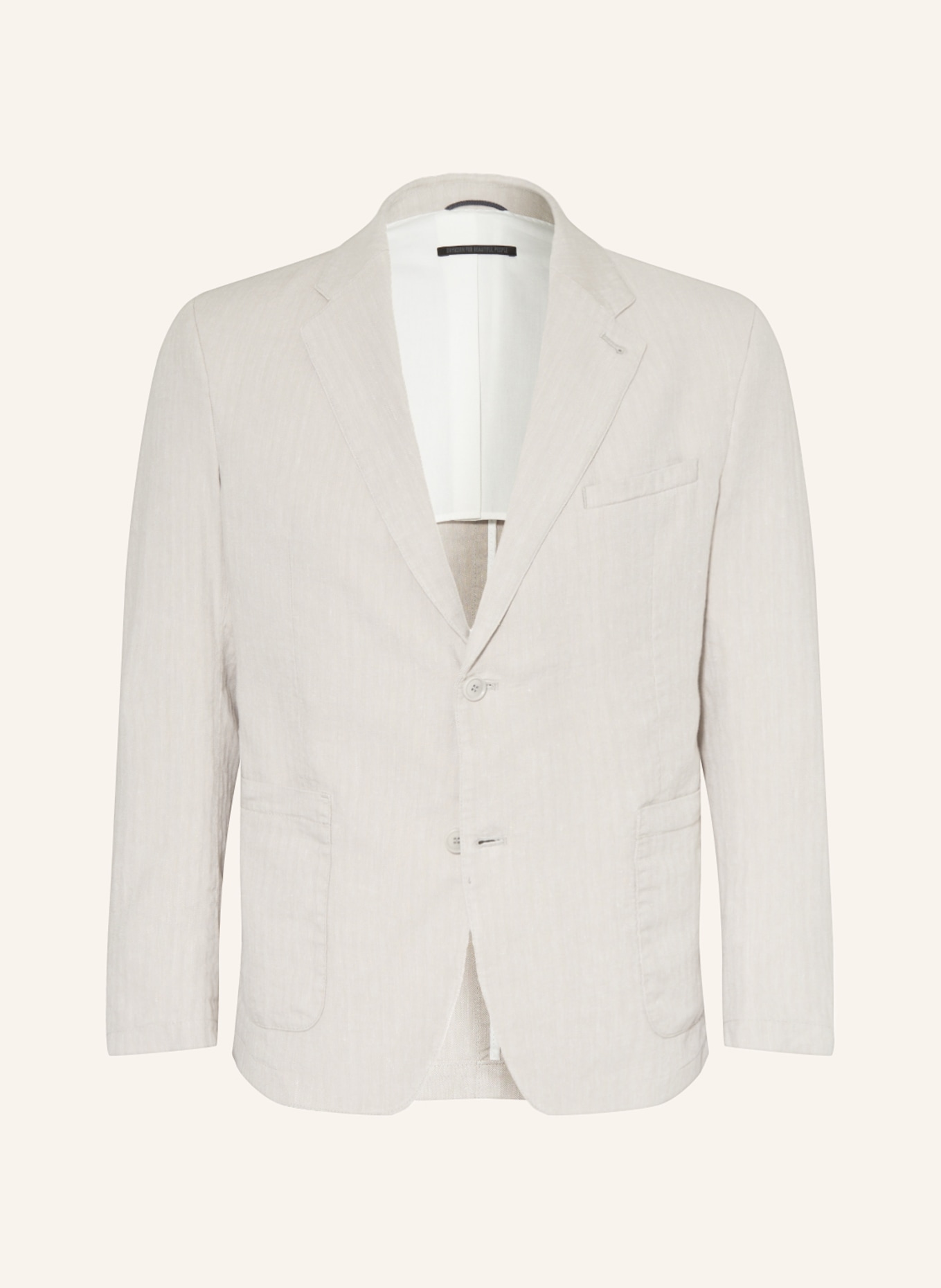 DRYKORN Suit CARLES regular fit with linen in light gray | Breuninger