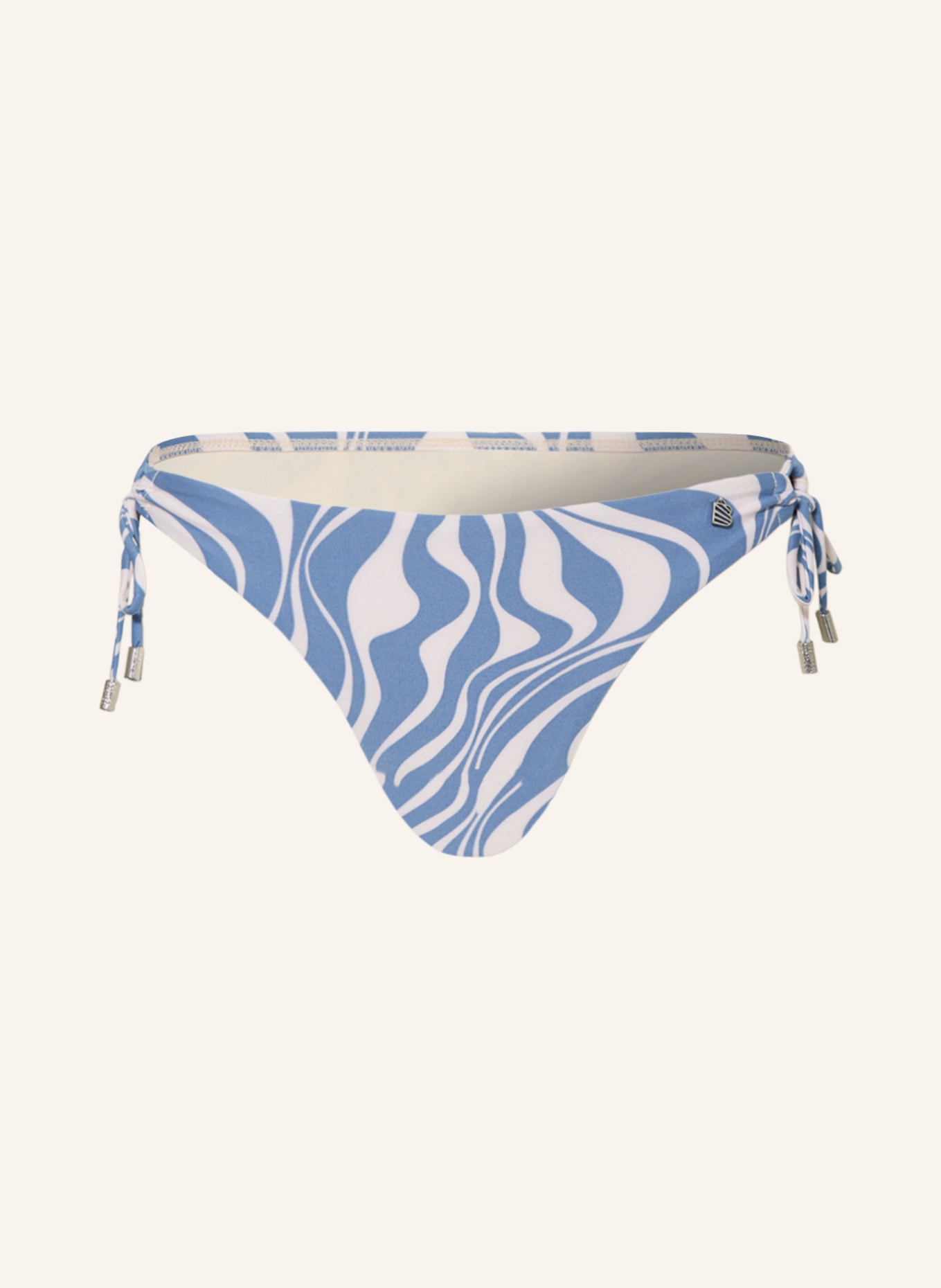 BEACHLIFE Triangel-Bikini-Hose SWIRL, Farbe: HELLBLAU/ ECRU (Bild 1)