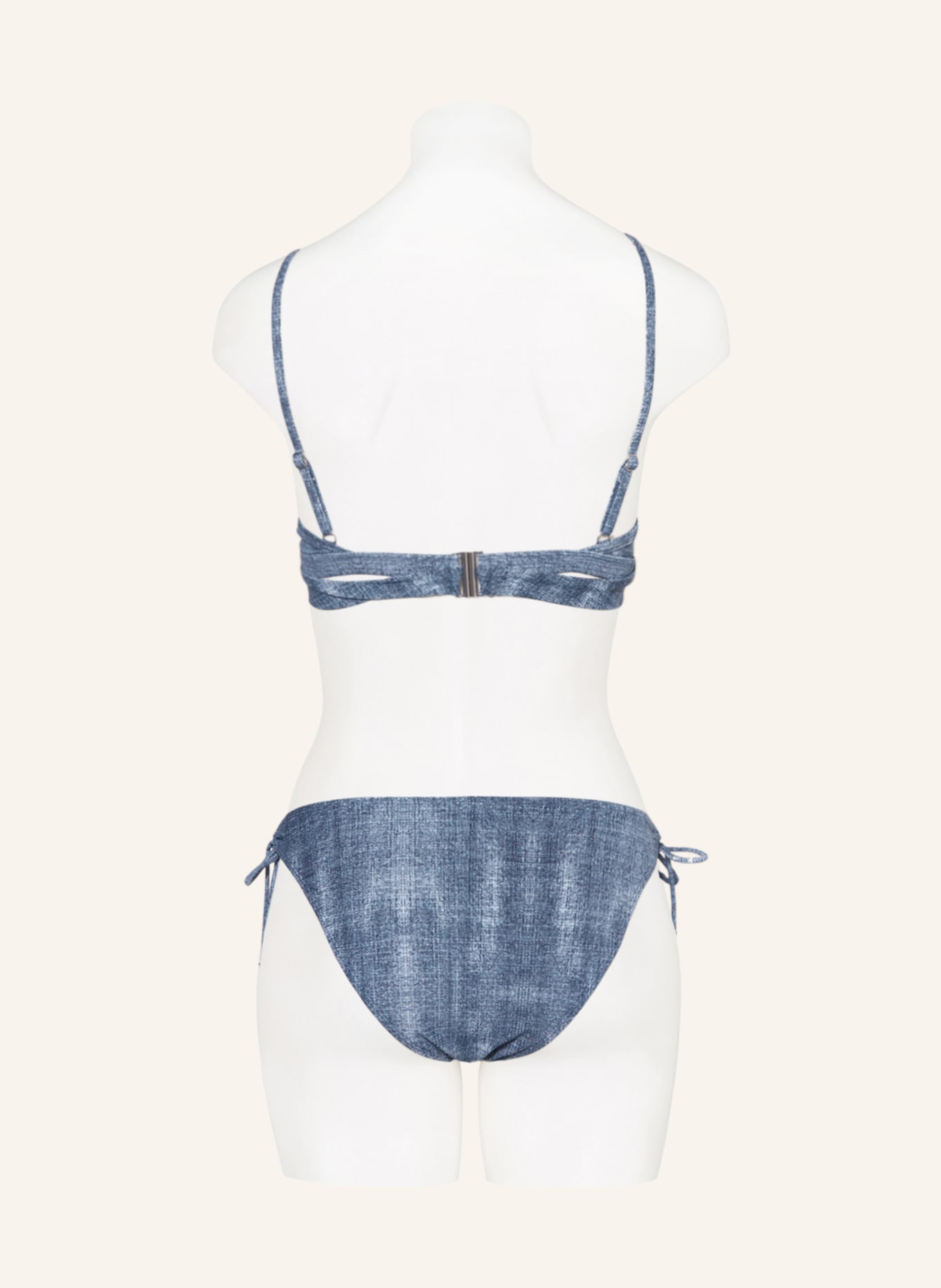 BEACHLIFE Bralette bikini top DENIM, Color: BLUE (Image 5)