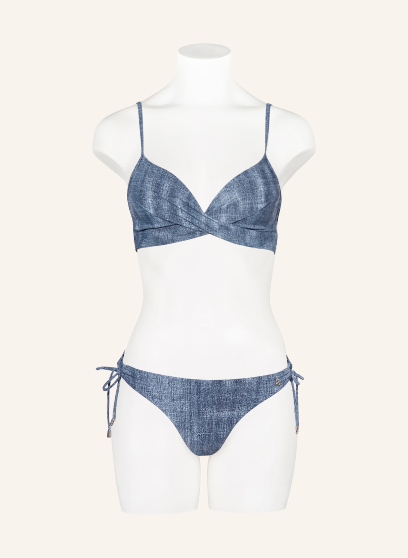 BEACHLIFE Triangle bikini bottoms DENIM, Color: BLUE (Image 2)