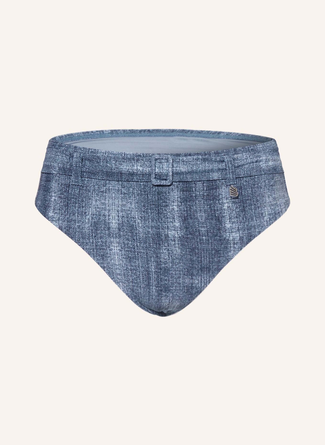 BEACHLIFE High-waist bikini bottoms DENIM, Color: BLUE (Image 1)