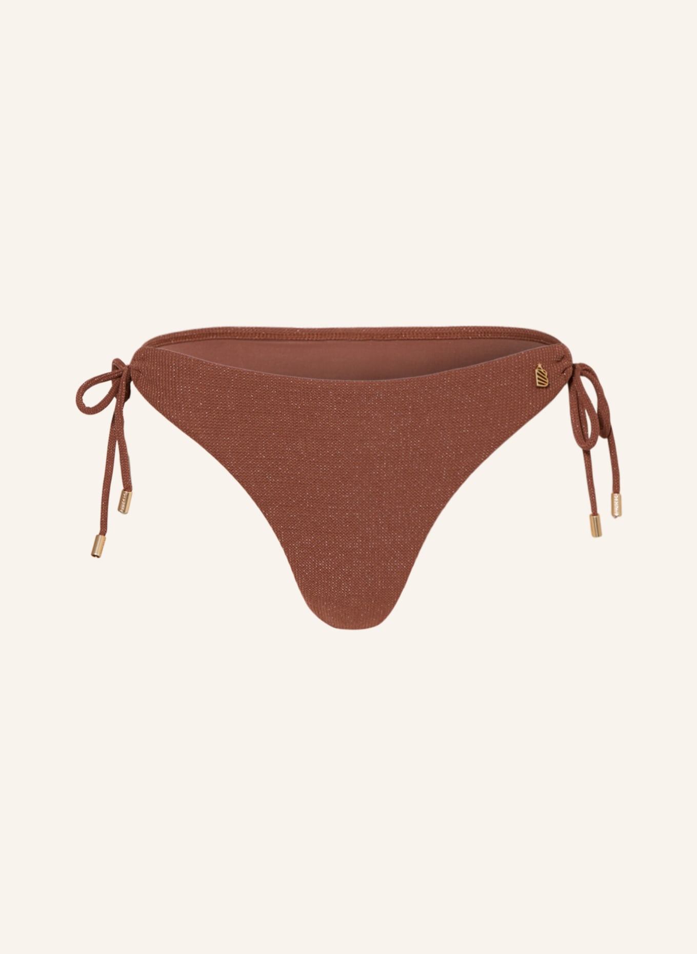 BEACHLIFE Basic bikini bottoms BLUSH SHIMMER with glitter thread, Color: DARK RED (Image 1)