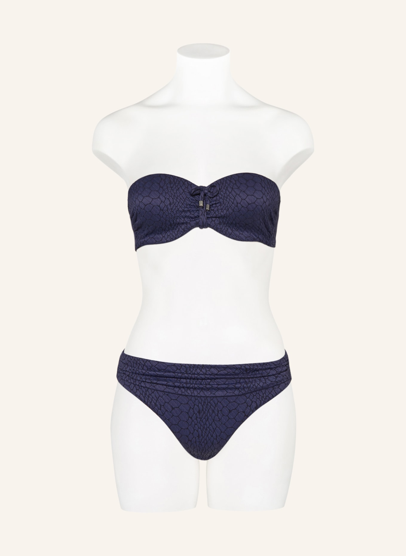 CYELL Underwired bikini top SOLID SNAKE, Color: DARK BLUE (Image 4)