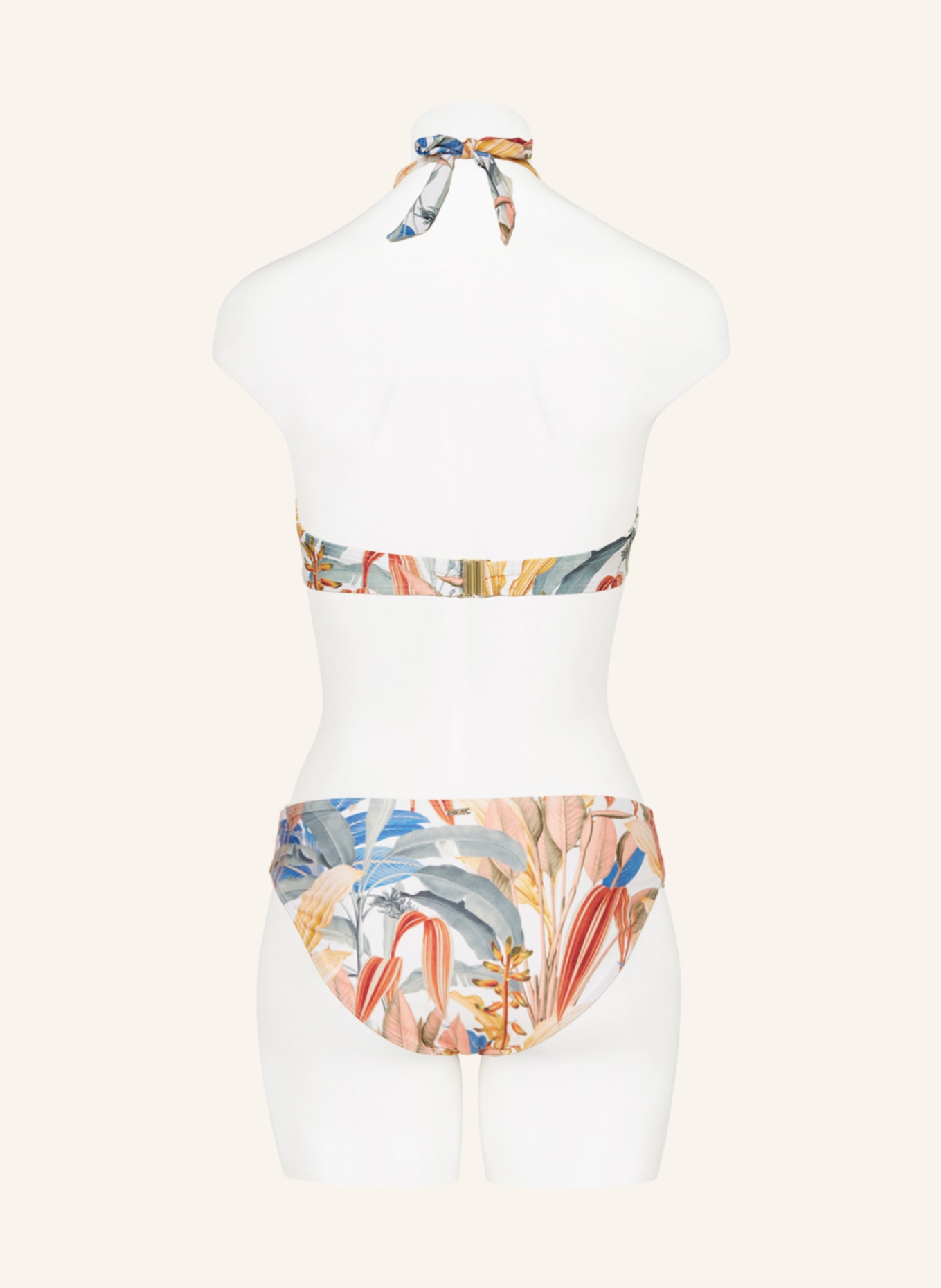 CYELL Basic-Bikini-Hose TROPICAL CATCH, Farbe: ECRU/ BLAU/ GRÜN (Bild 3)