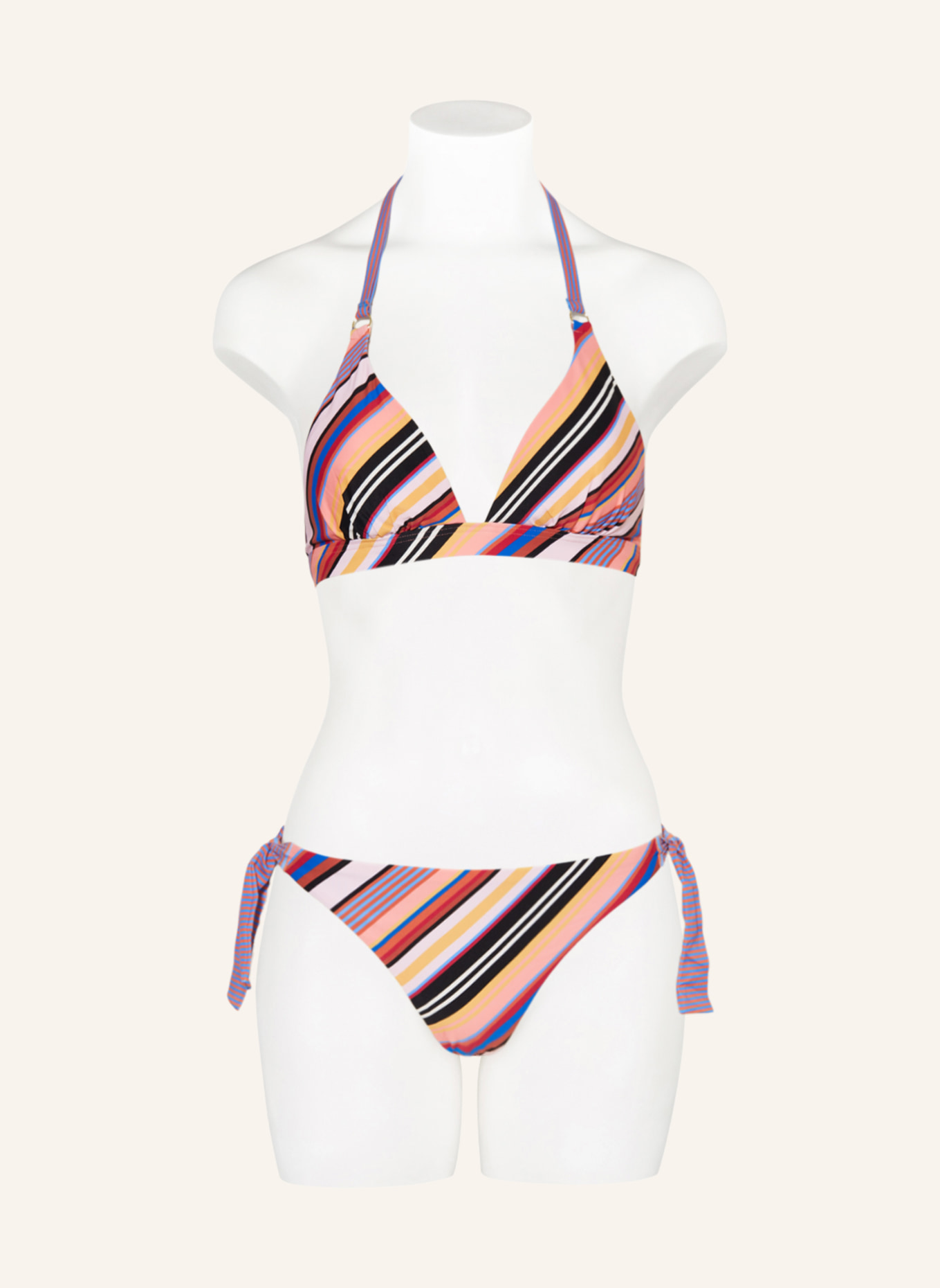CYELL Triangel-Bikini-Hose JUICY STRIPE, Farbe: SCHWARZ/ ROSA/ BLAU (Bild 2)