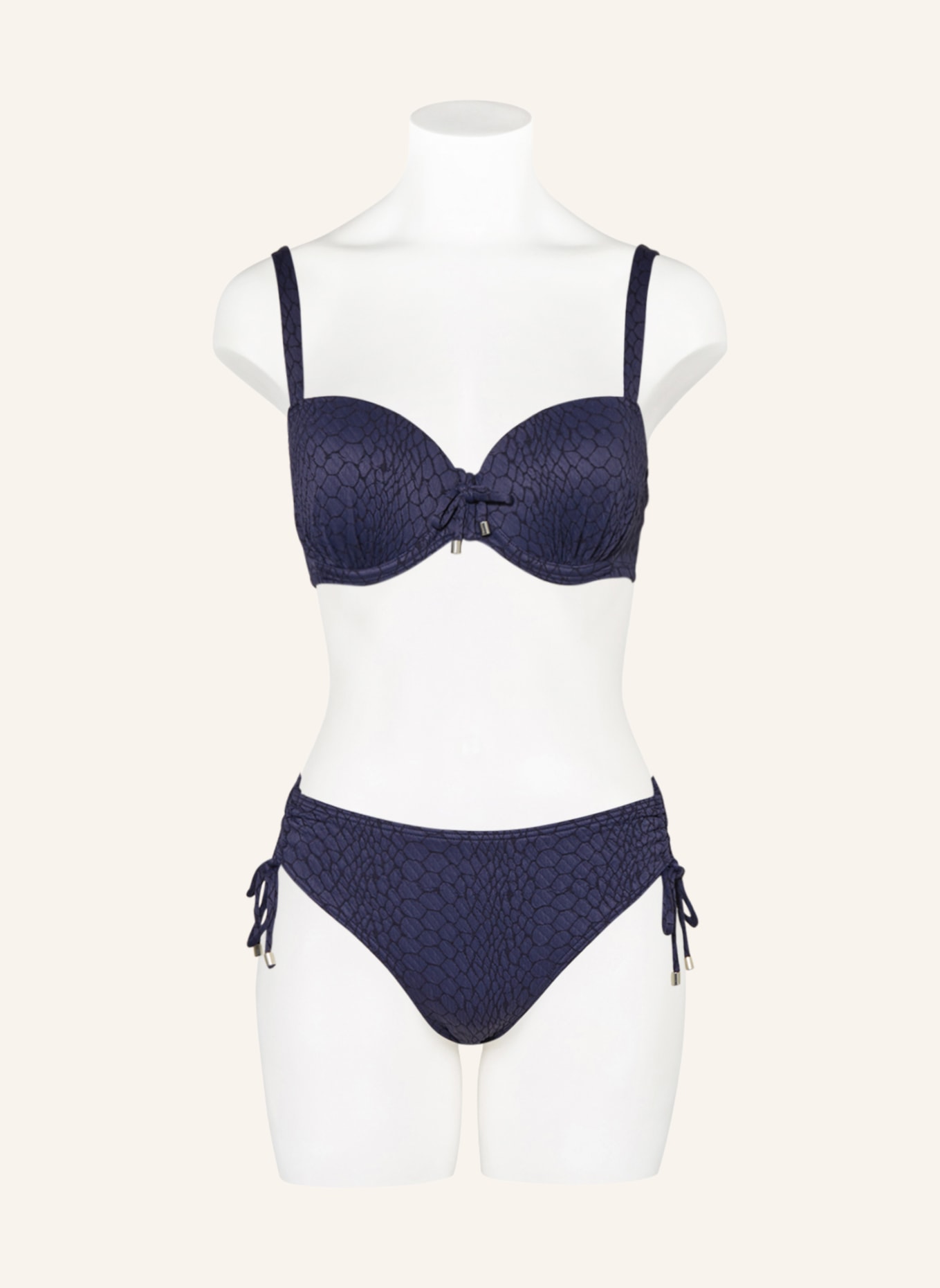 CYELL Underwired bikini top SOLID SNAKE, Color: DARK BLUE (Image 2)