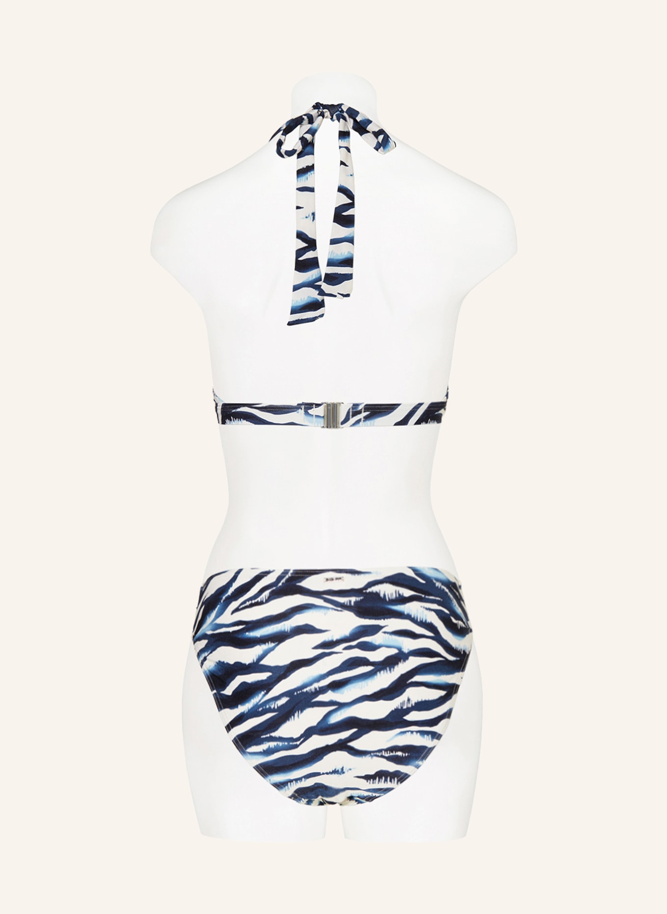 CYELL Neckholder-Bikini-Top WAVY WATER, Farbe: BLAU/ WEISS (Bild 3)
