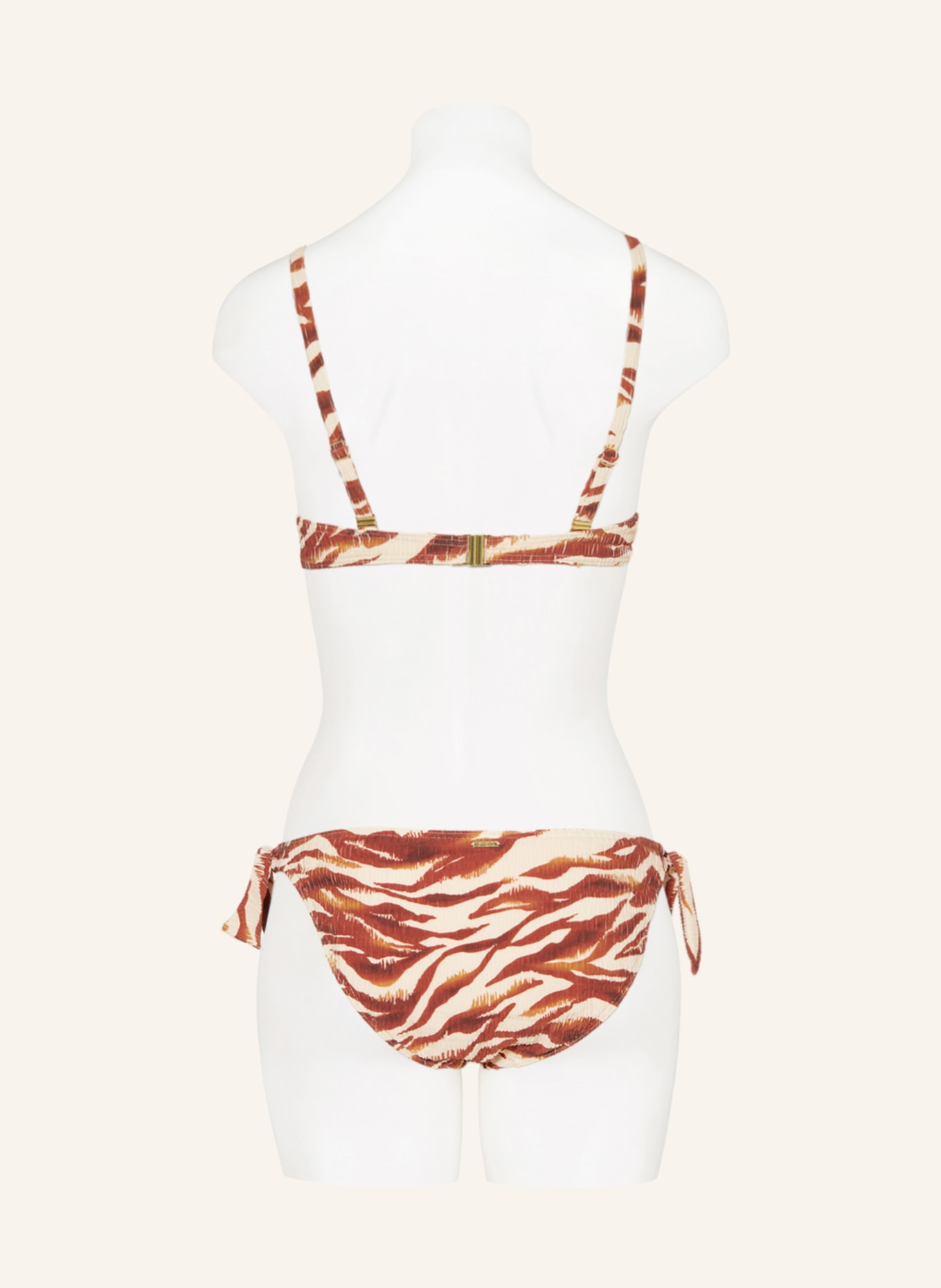 CYELL Bügel-Bikini-Top TRUE ZEBRA, Farbe: BRAUN/ HELLBRAUN (Bild 3)
