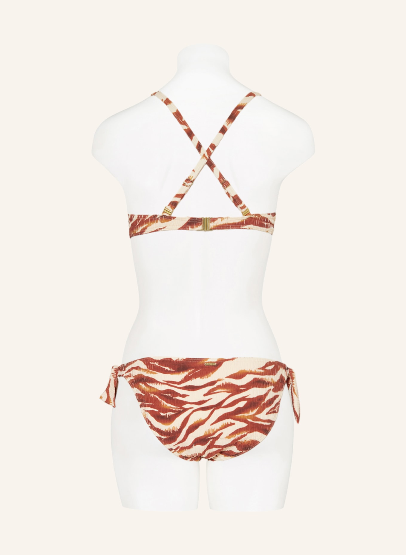 CYELL Bügel-Bikini-Top TRUE ZEBRA, Farbe: BRAUN/ HELLBRAUN (Bild 5)